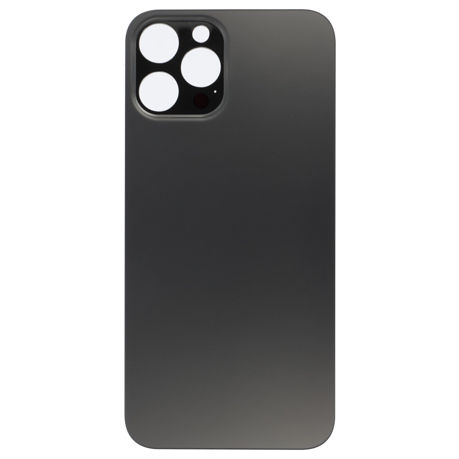 Cover Glas Rückseite mit grossen Löchern, Kompatibel mit iPhone 12 Pro Max - Schwarz