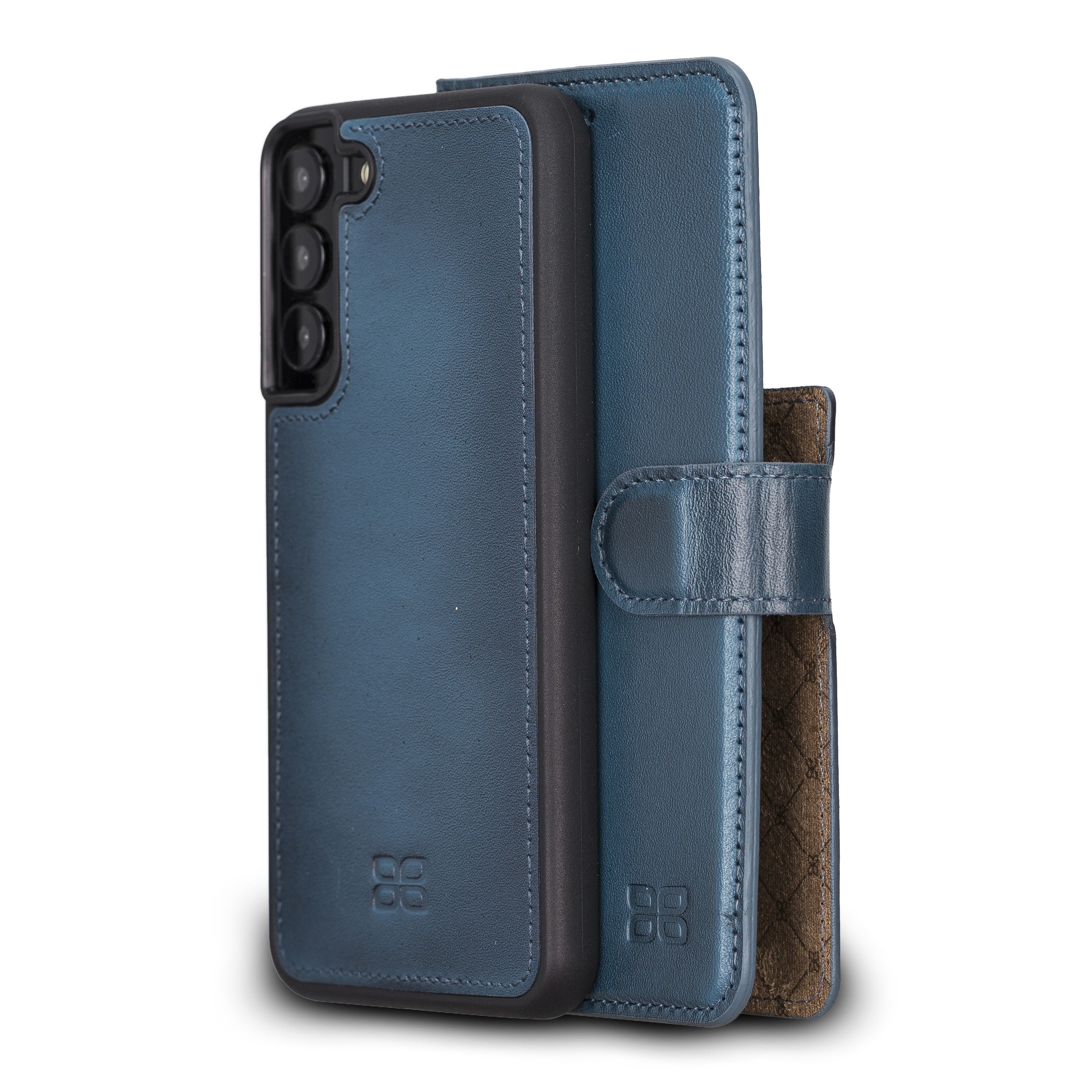 BOULETTA MAGNETISCH ABNEHMBARE LEDERHÜLLE FÜR SAMSUNG GALAXY S22 Plus - Blau