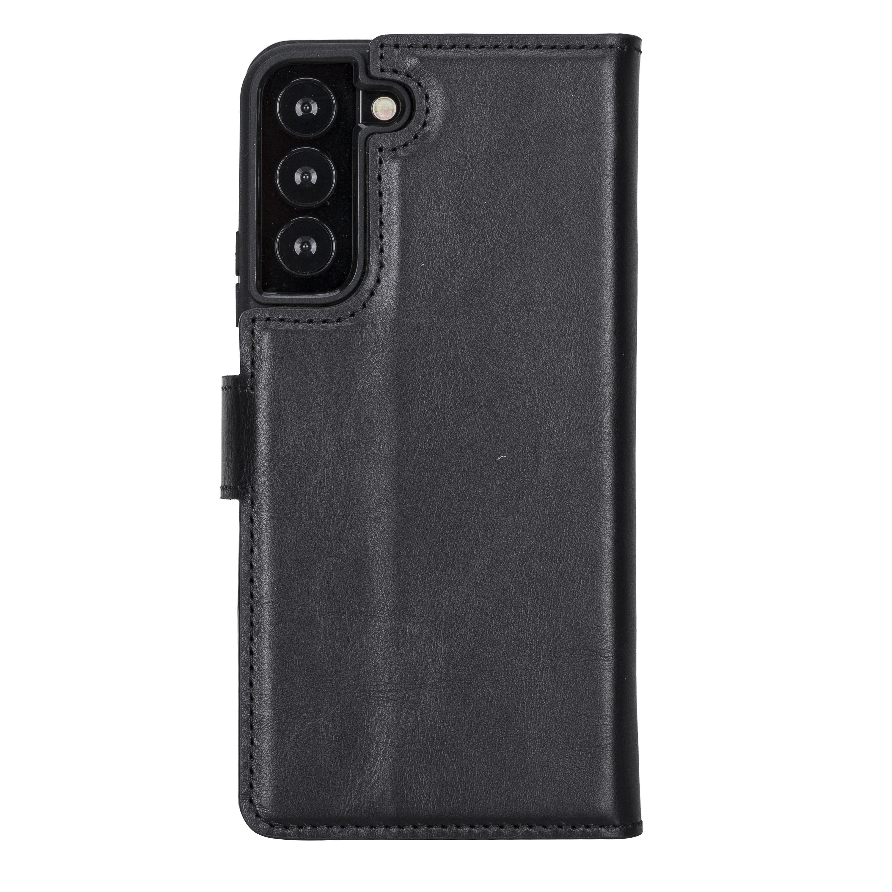 BOULETTA MAGNETISCH ABNEHMBARE LEDERHÜLLE FÜR SAMSUNG GALAXY S22 Plus - Schwarz