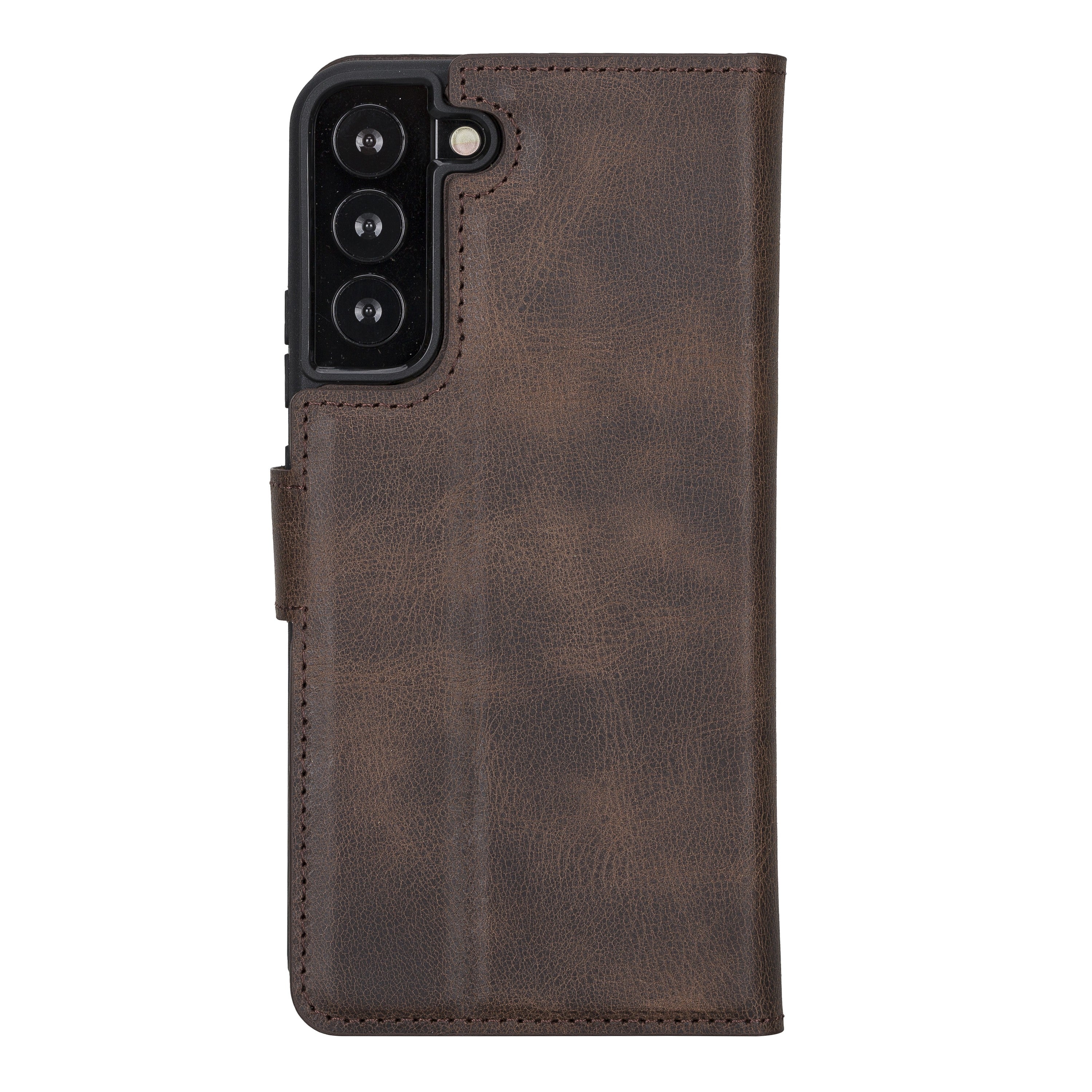 BOULETTA MAGNETISCH ABNEHMBARE LEDERHÜLLE FÜR SAMSUNG GALAXY S22 Plus - Dunkelbraun