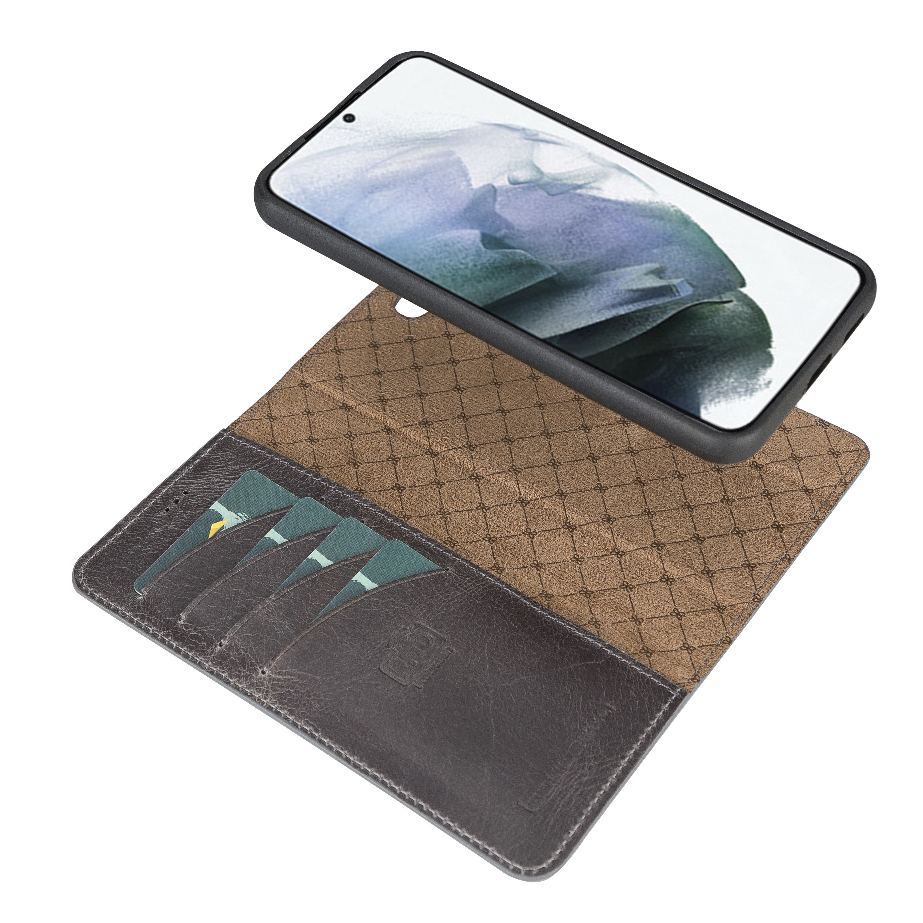 BOULETTA MAGNETISCH ABNEHMBARE LEDERHÜLLE FÜR SAMSUNG GALAXY S22 Plus - Grau