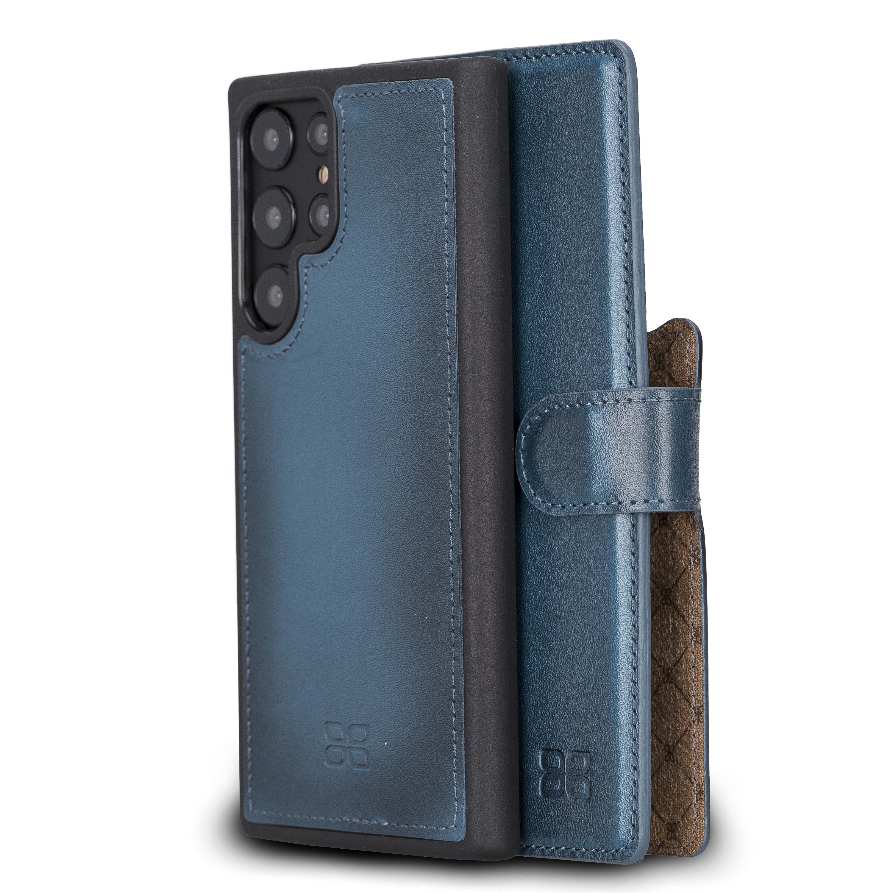 BOULETTA MAGNETISCH ABNEHMBARE LEDERHÜLLE FÜR SAMSUNG GALAXY S22 Ultra - Blau