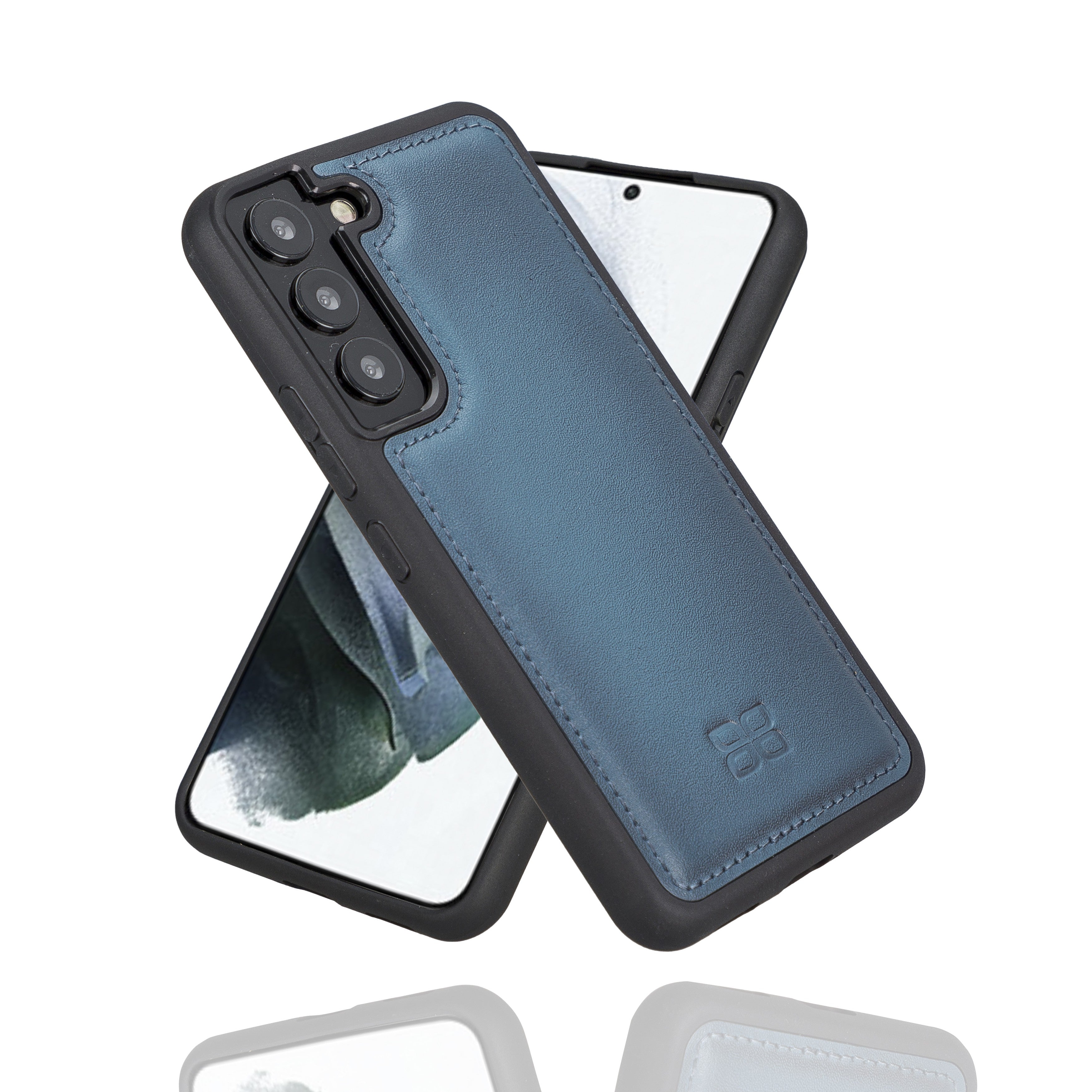 BOULETTA FLEX COVER BACK LEDER CASE FÜR SAMSUNG GALAXY S22 - Blau
