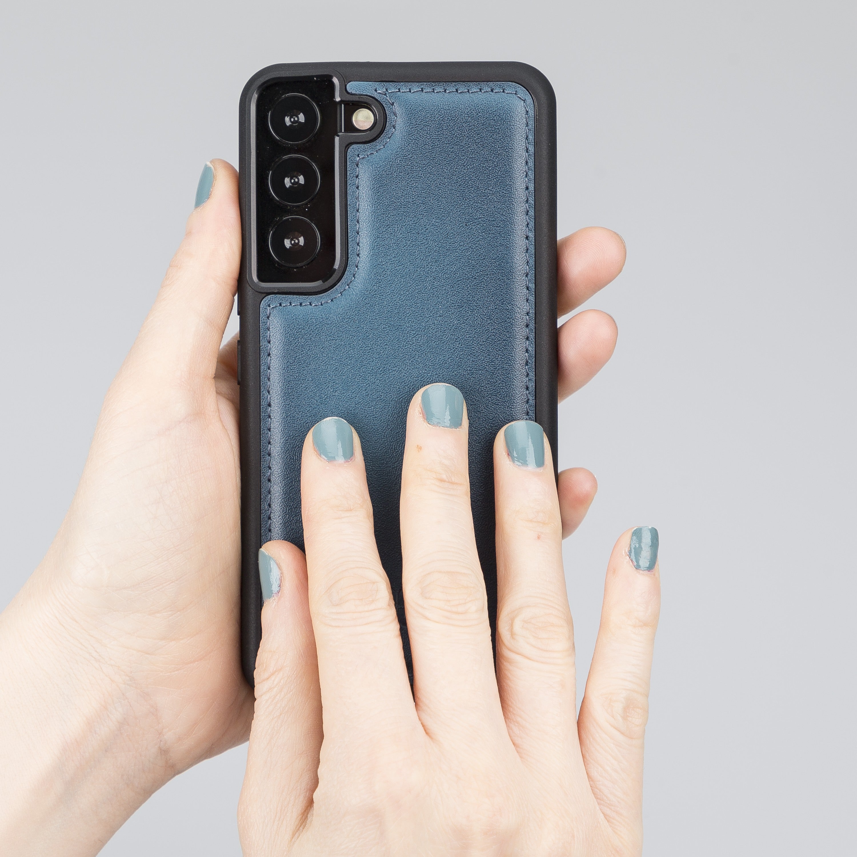 BOULETTA FLEX COVER BACK LEDER CASE FÜR SAMSUNG GALAXY S22 - Blau