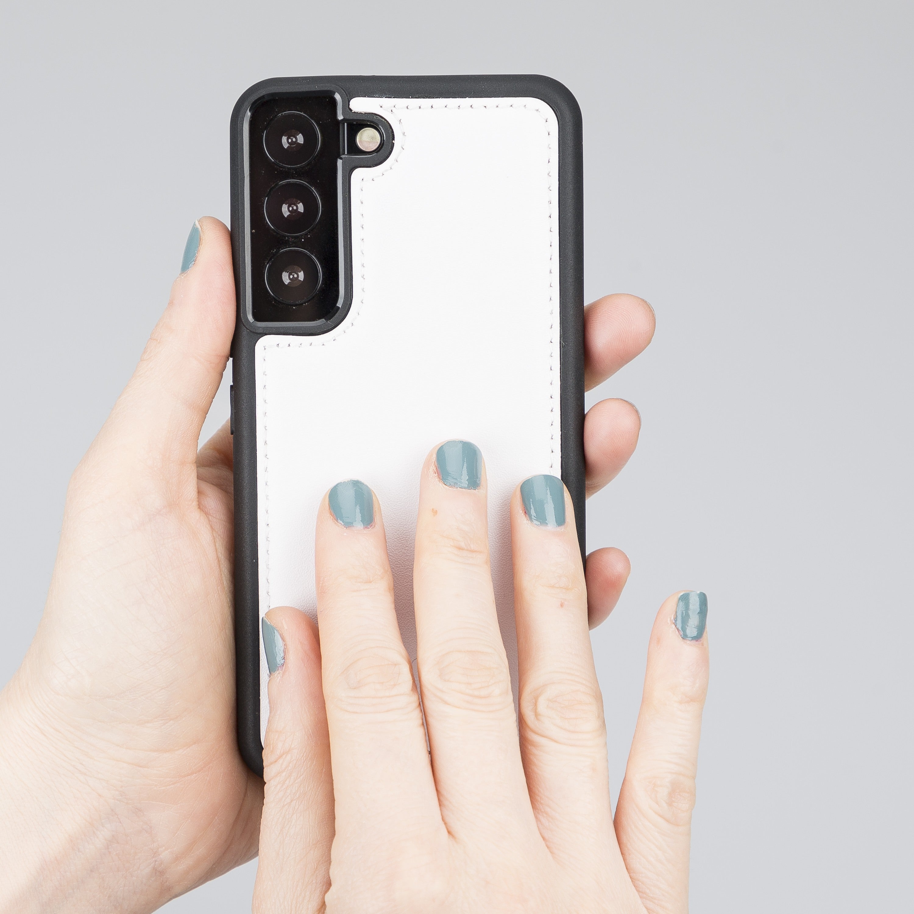 BOULETTA FLEX COVER BACK LEDER CASE FÜR SAMSUNG GALAXY S22 - Weiss