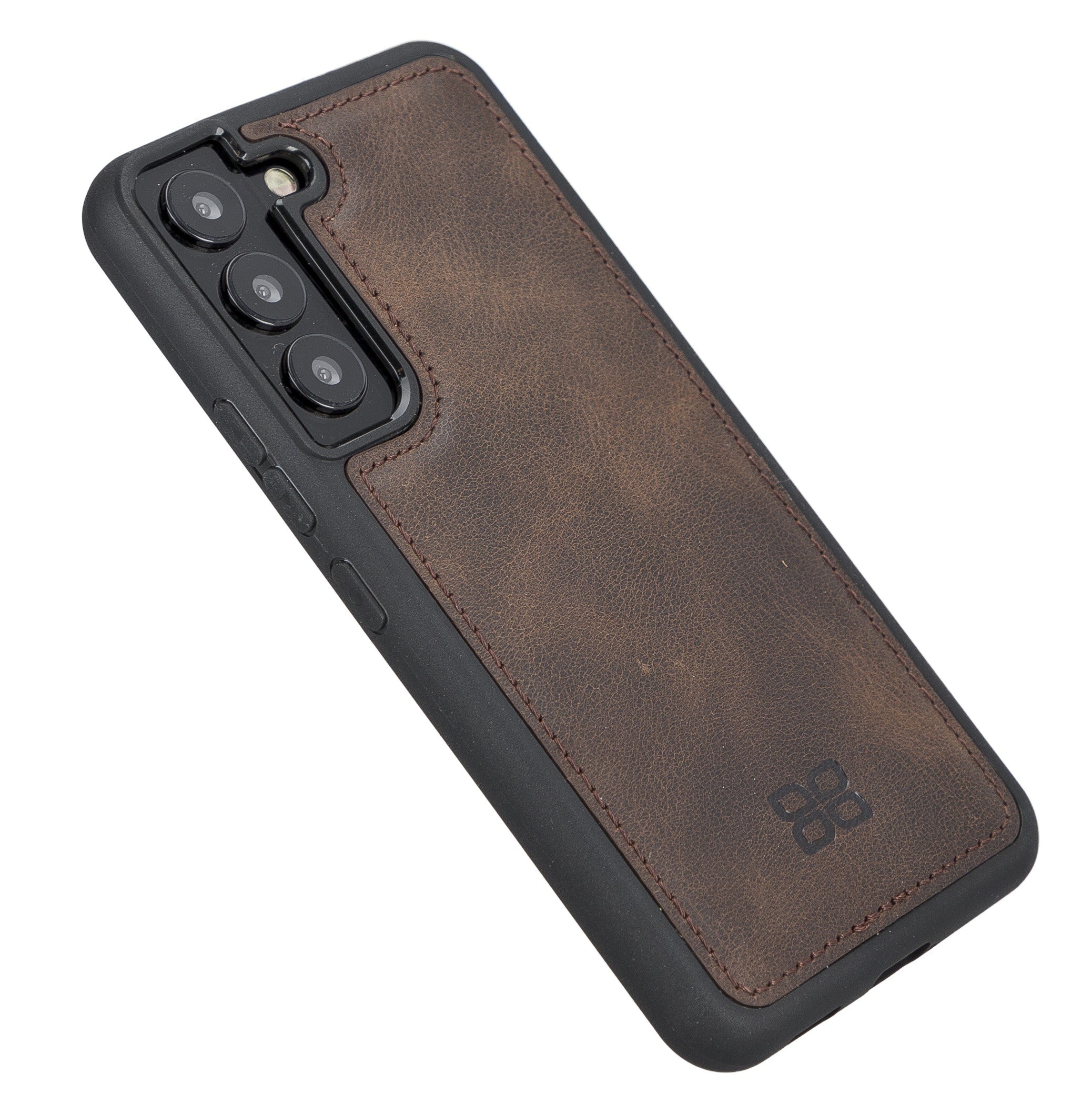 BOULETTA FLEX COVER BACK LEDER CASE FÜR SAMSUNG GALAXY S22 - Dunkelbraun