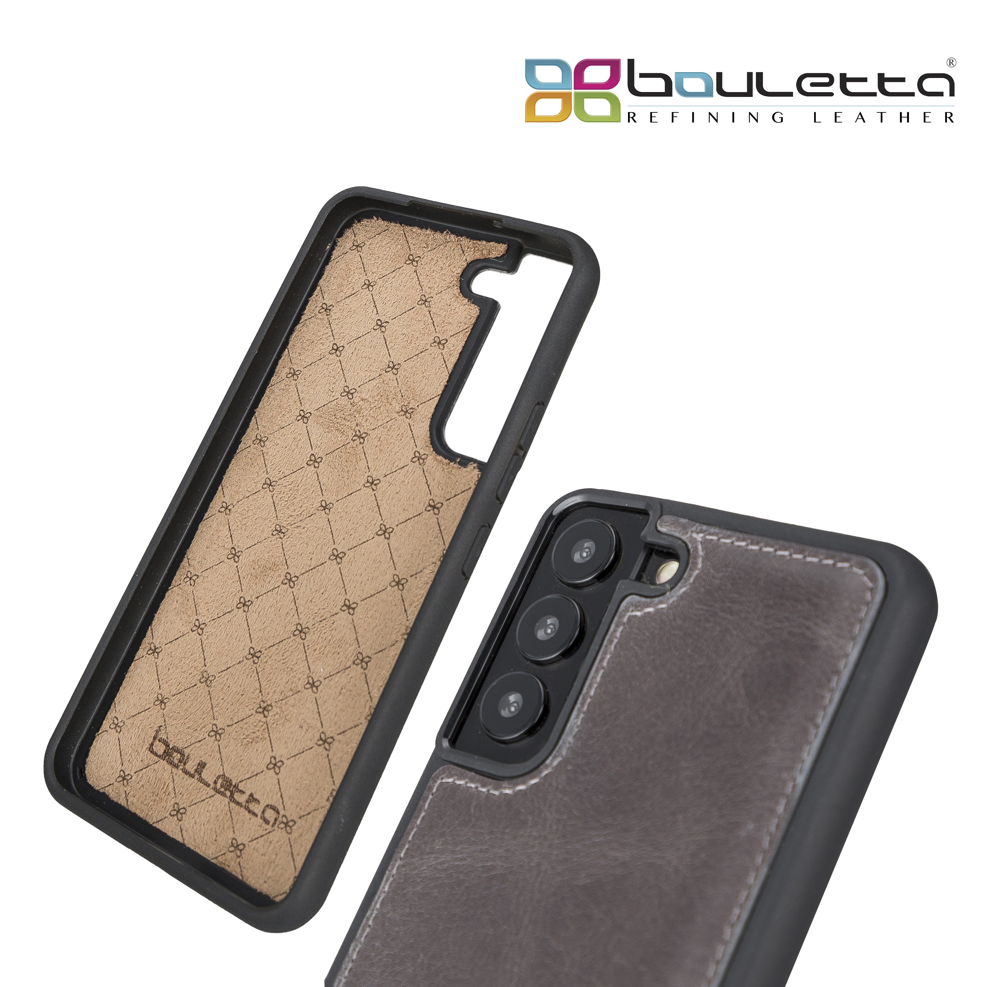 BOULETTA FLEX COVER BACK LEDER CASE FÜR SAMSUNG GALAXY S22 - Grau