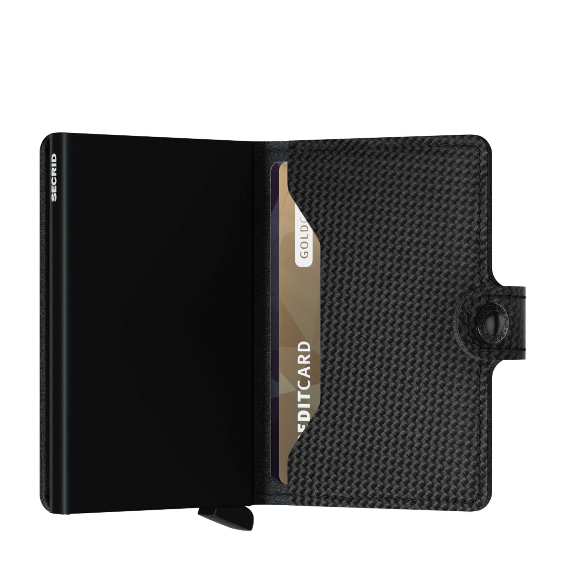 Secrid Carbon Miniwallet Schwarz (AUF WUNSCH MIT GRAVUR)