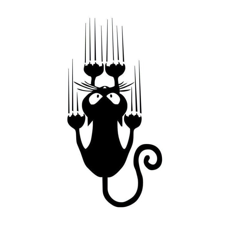 Katze Aufkleber Lustig Funny Tuning sticker film Car DIY Schwarz