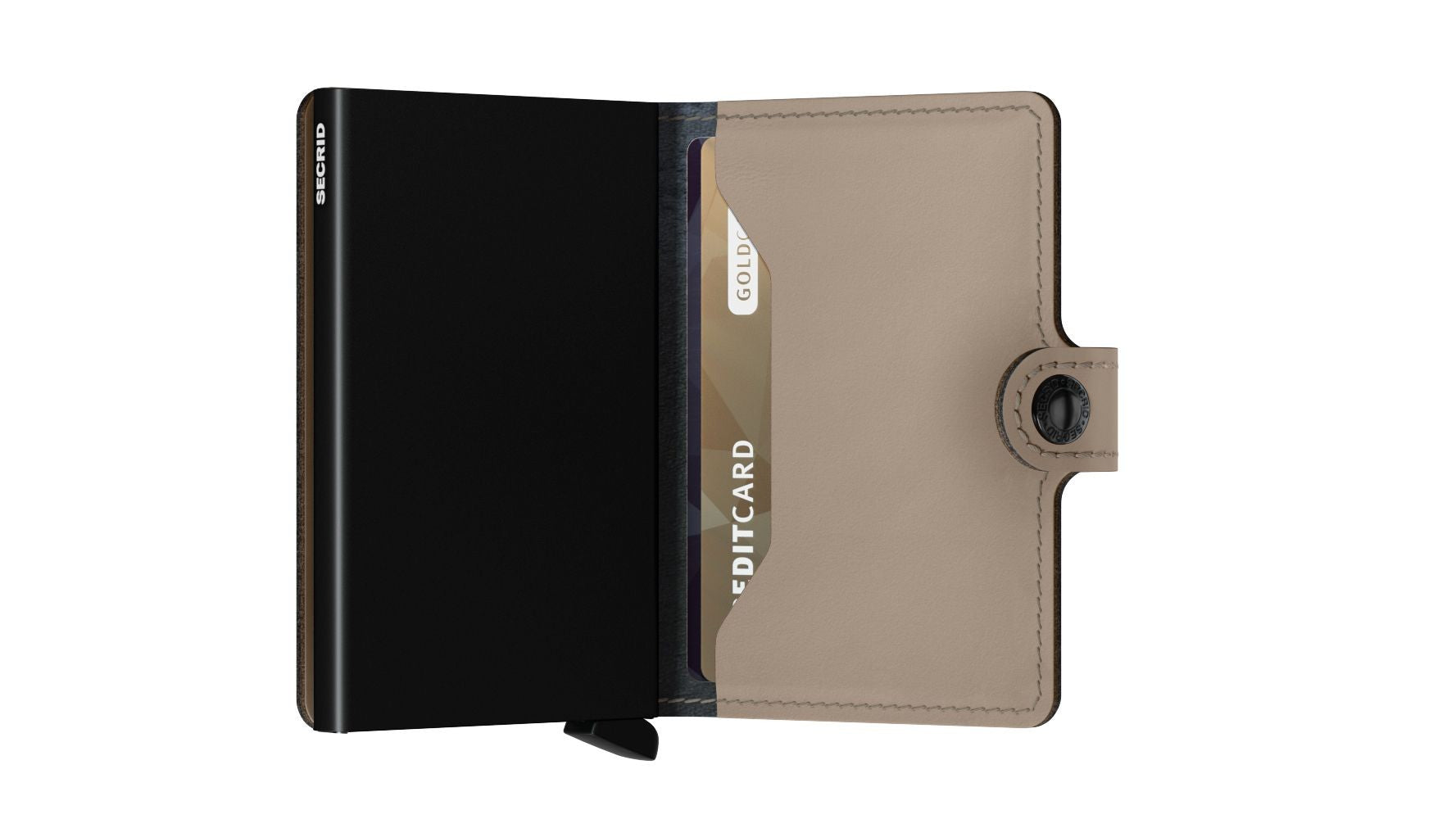 SECRID MINIWALLET CUBIC BLACK-TITANIUM (AUF WUNSCH MIT GRAVUR)