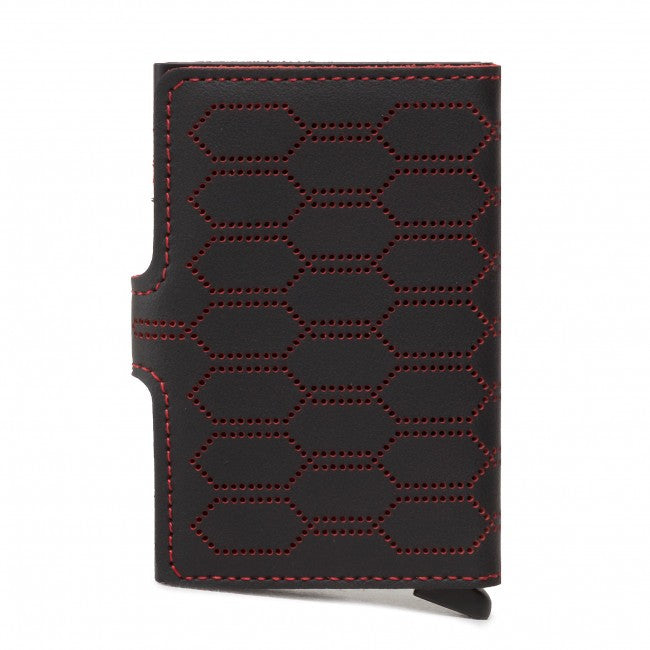 Secrid Miniwallet Fuel, Schwarz & Rot (Auf Wunsch Mit Gravur)
