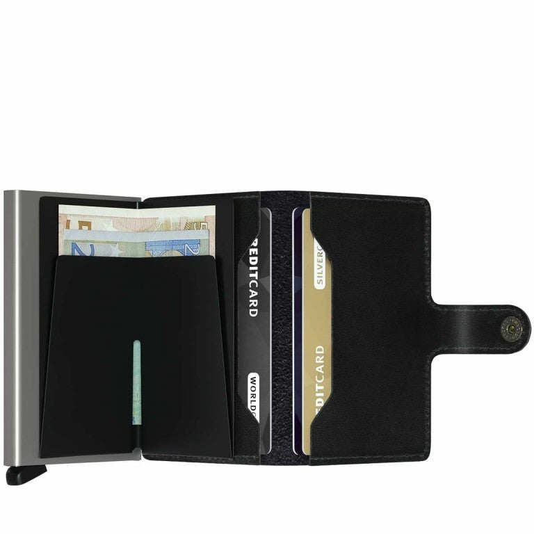 SECRID MINIWALLET CUBIC BLACK-TITANIUM (AUF WUNSCH MIT GRAVUR)