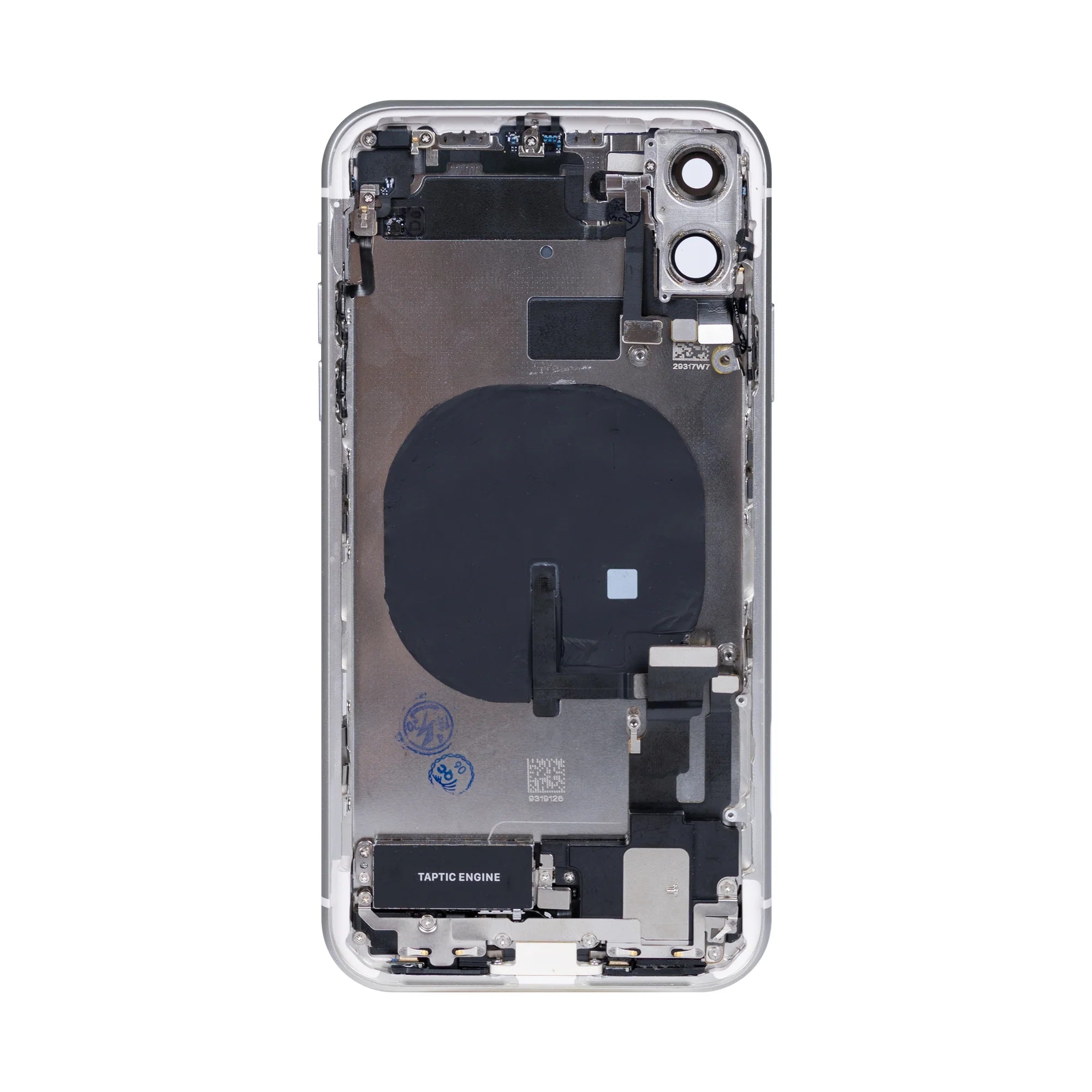 iPhone 14 Rückglas (Mitternacht Schwarz, Violet, Weiss, Braun, Gelb, Rot) mit integrierter NFC-Antenne und vergrössertem Kamerarahmen