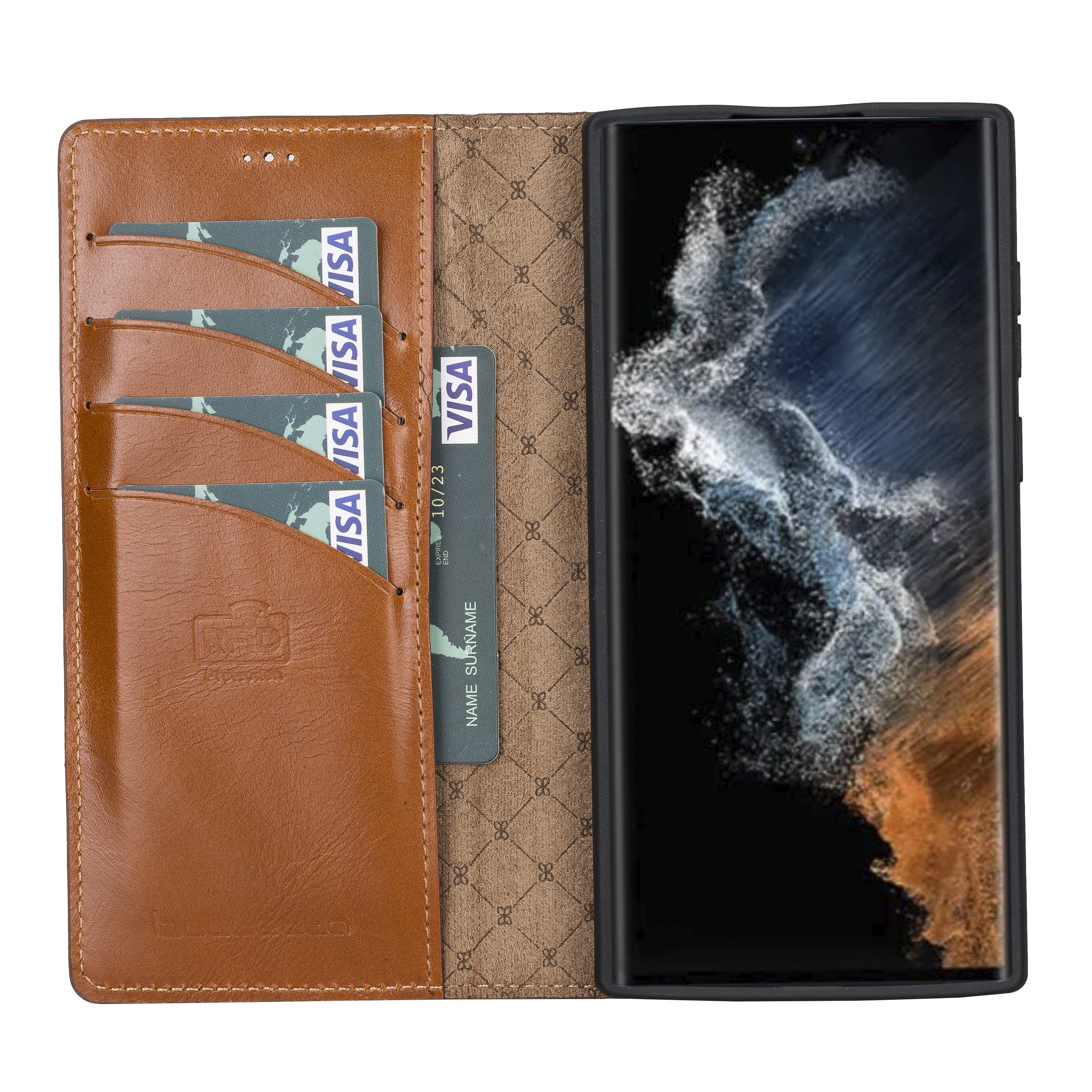 BOULETTA MAGNETISCH ABNEHMBARE LEDERHÜLLE FÜR SAMSUNG GALAXY S23 Ultra - Tan