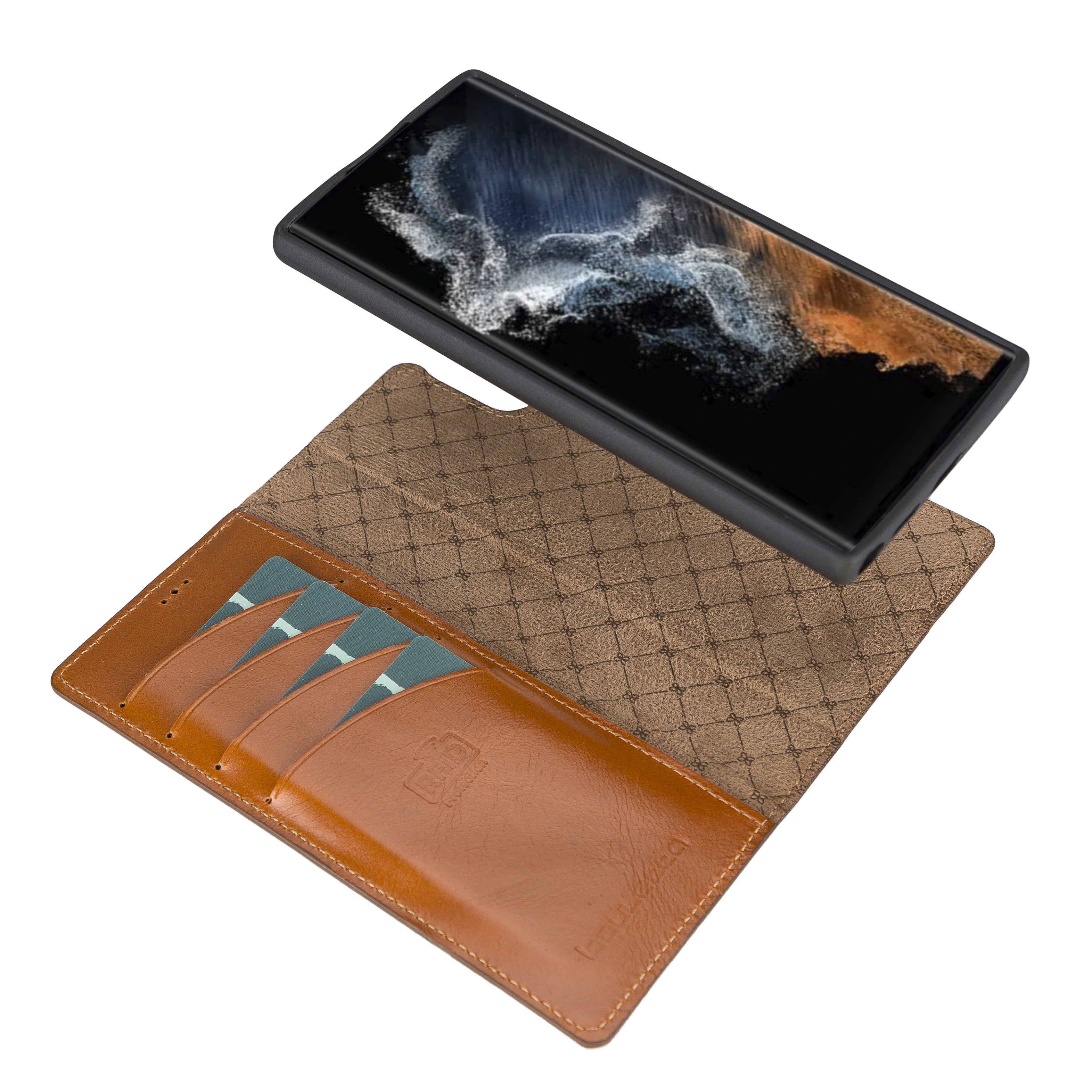 BOULETTA MAGNETISCH ABNEHMBARE LEDERHÜLLE FÜR SAMSUNG GALAXY S23 Ultra - Tan