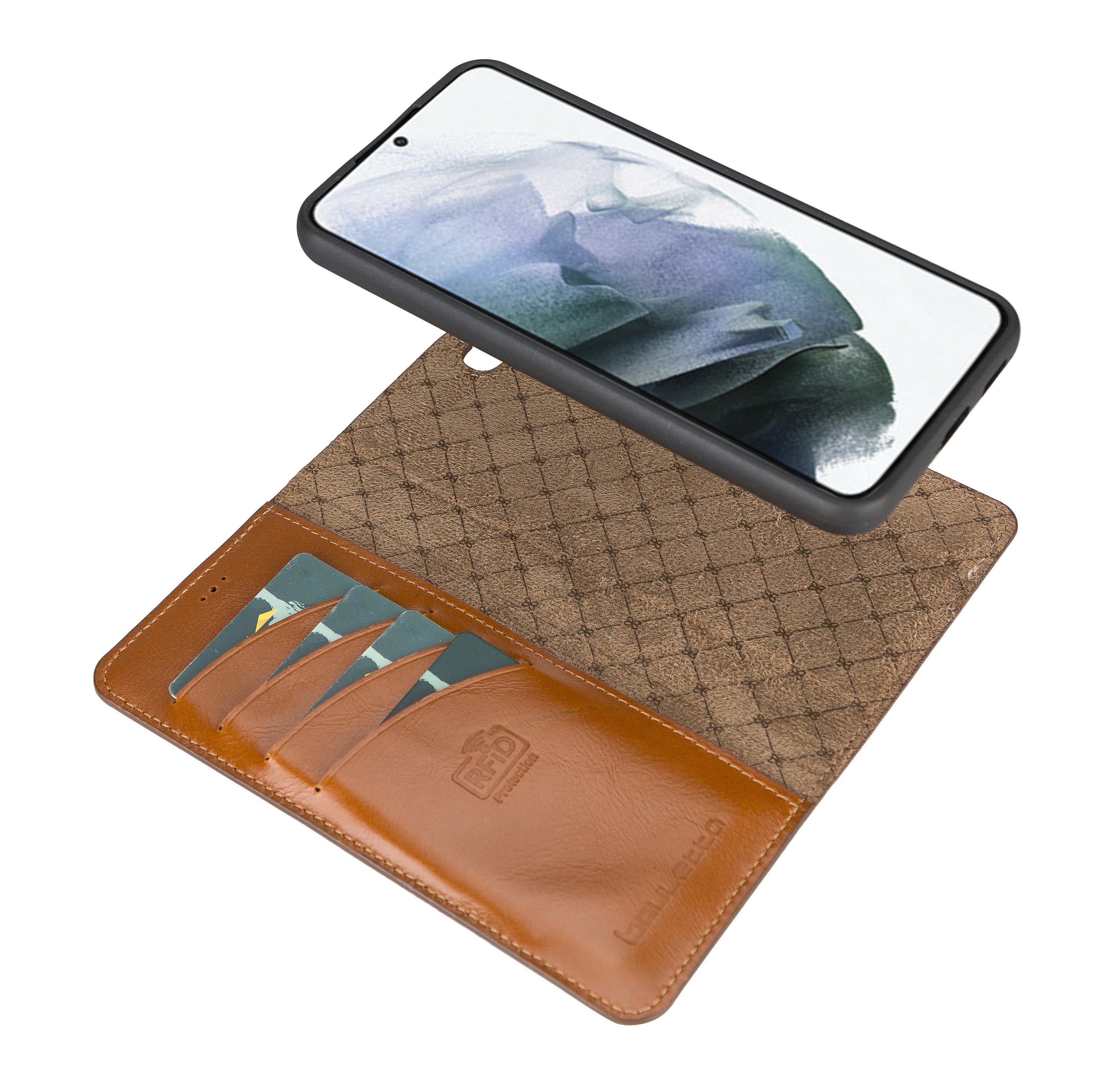 BOULETTA MAGNETISCH ABNEHMBARE LEDERHÜLLE FÜR SAMSUNG GALAXY S23 Plus - Tan
