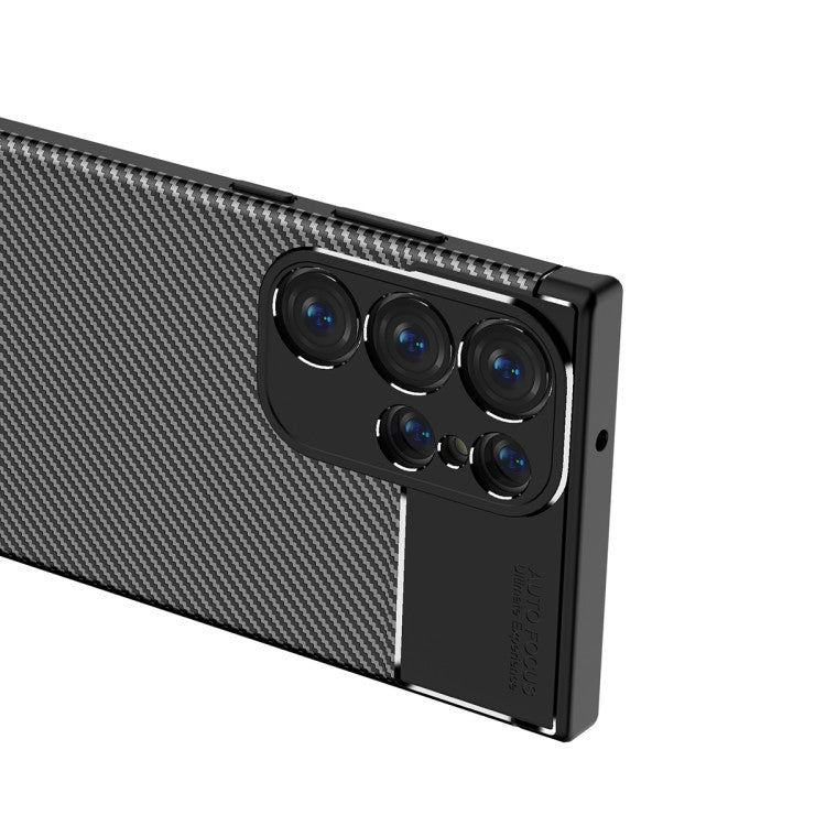 Samsung Galaxy S23 Ultra Carbon Fiber TPU Case Schwarz