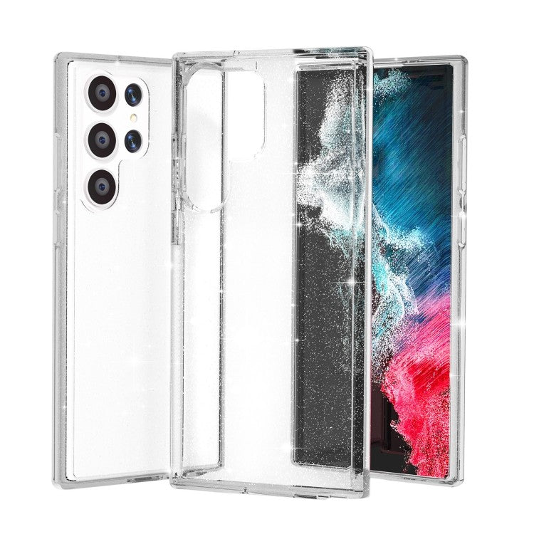 Samsung Galaxy S23 Ultra Silikon Glitzer Transparent Case