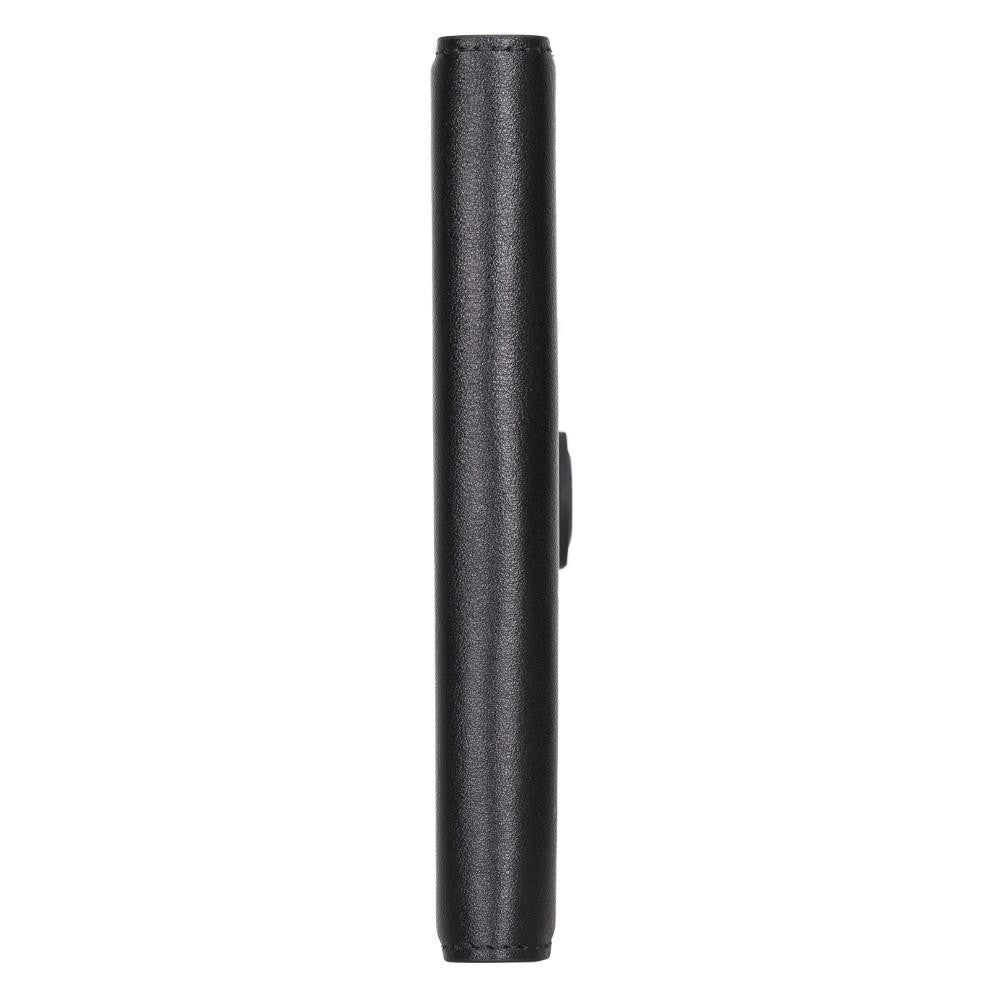 Bouletta Magnetische abnehmbare Handyhülle aus Leder mit RFID-Blocker für iPhone 15 Pro Schwarz