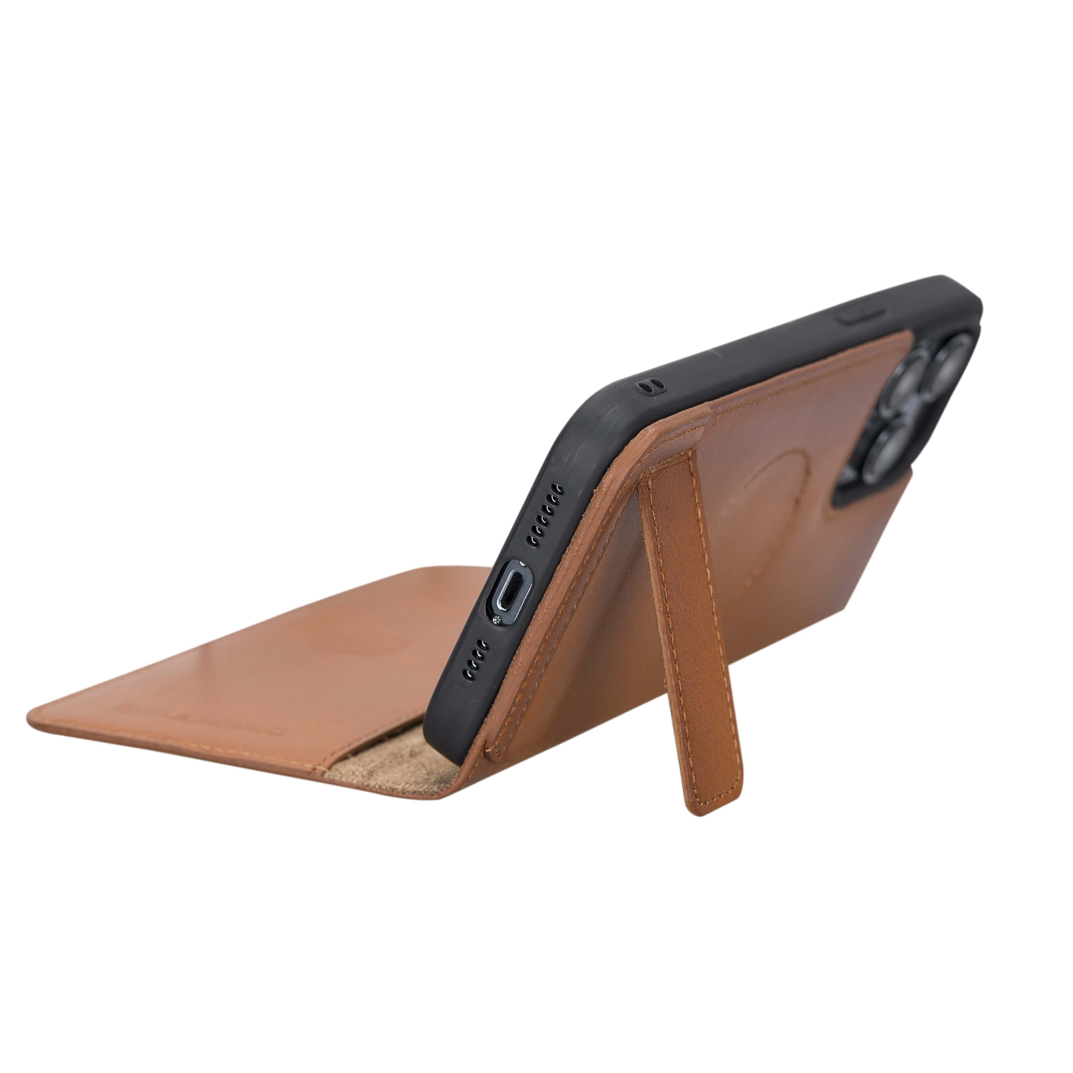 iPhone 14 Pro Bouletta Brooks Leder Slim Etui Tan