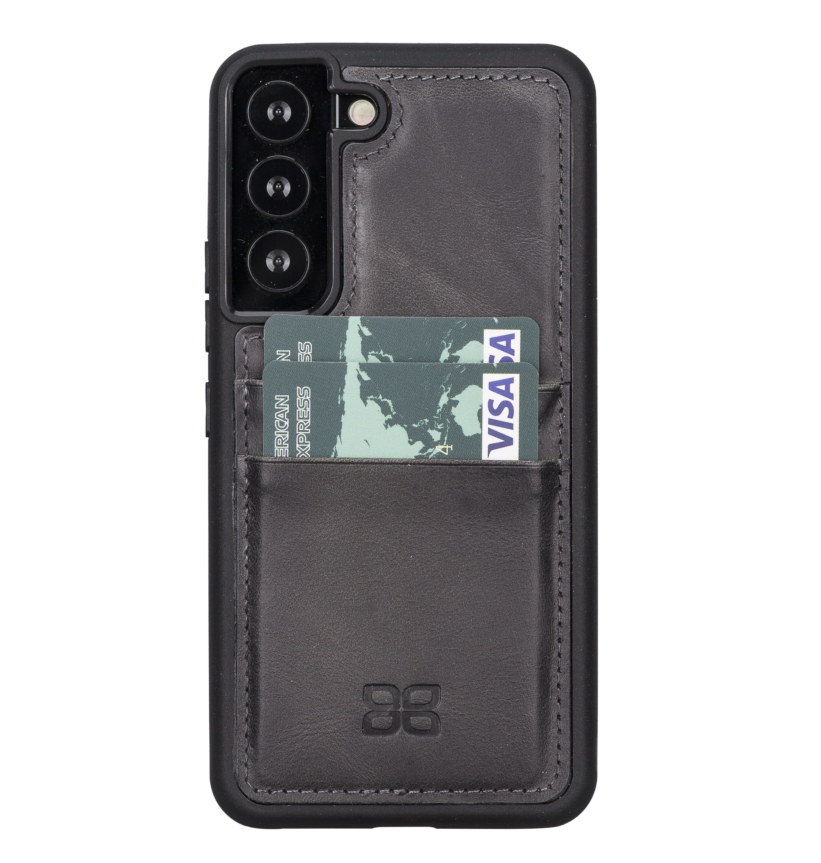 BOULETTA FLEX COVER LEDERHÜLLE MIT KARTENFACH FÜR SAMSUNG GALAXY S23 Plus - Grau