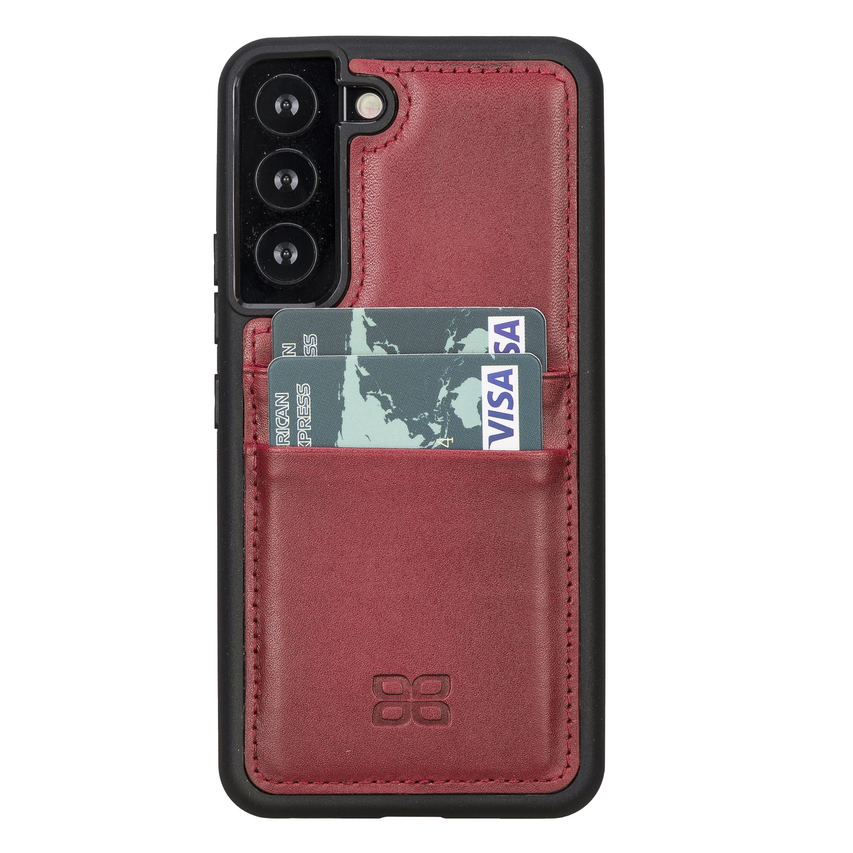BOULETTA FLEX COVER LEDERHÜLLE MIT KARTENFACH FÜR SAMSUNG GALAXY S23 Plus- Rot