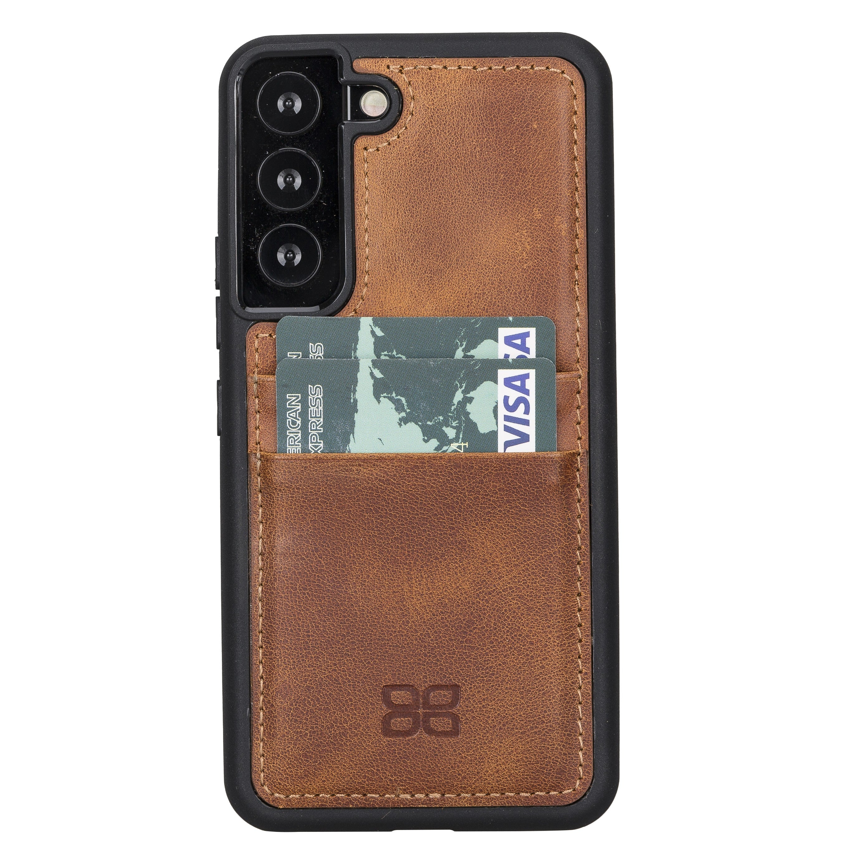 BOULETTA FLEX COVER LEDERHÜLLE MIT KARTENFACH FÜR SAMSUNG GALAXY S23 Plus- Vegetal Tan