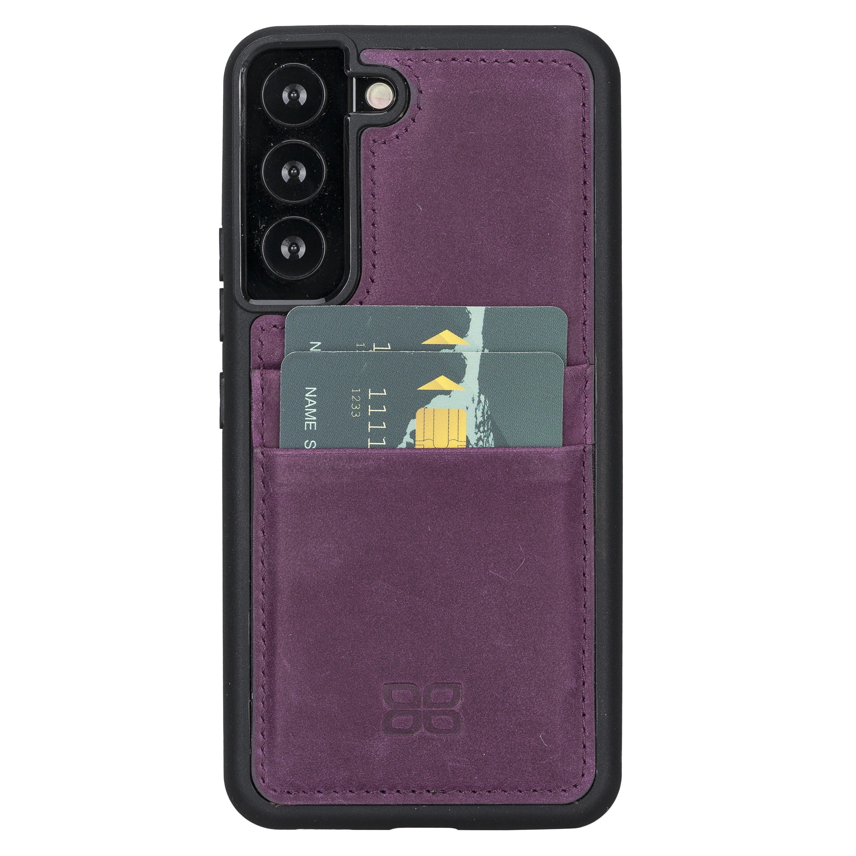BOULETTA FLEX COVER LEDERHÜLLE MIT KARTENFACH FÜR SAMSUNG GALAXY S23 Plus - Lila