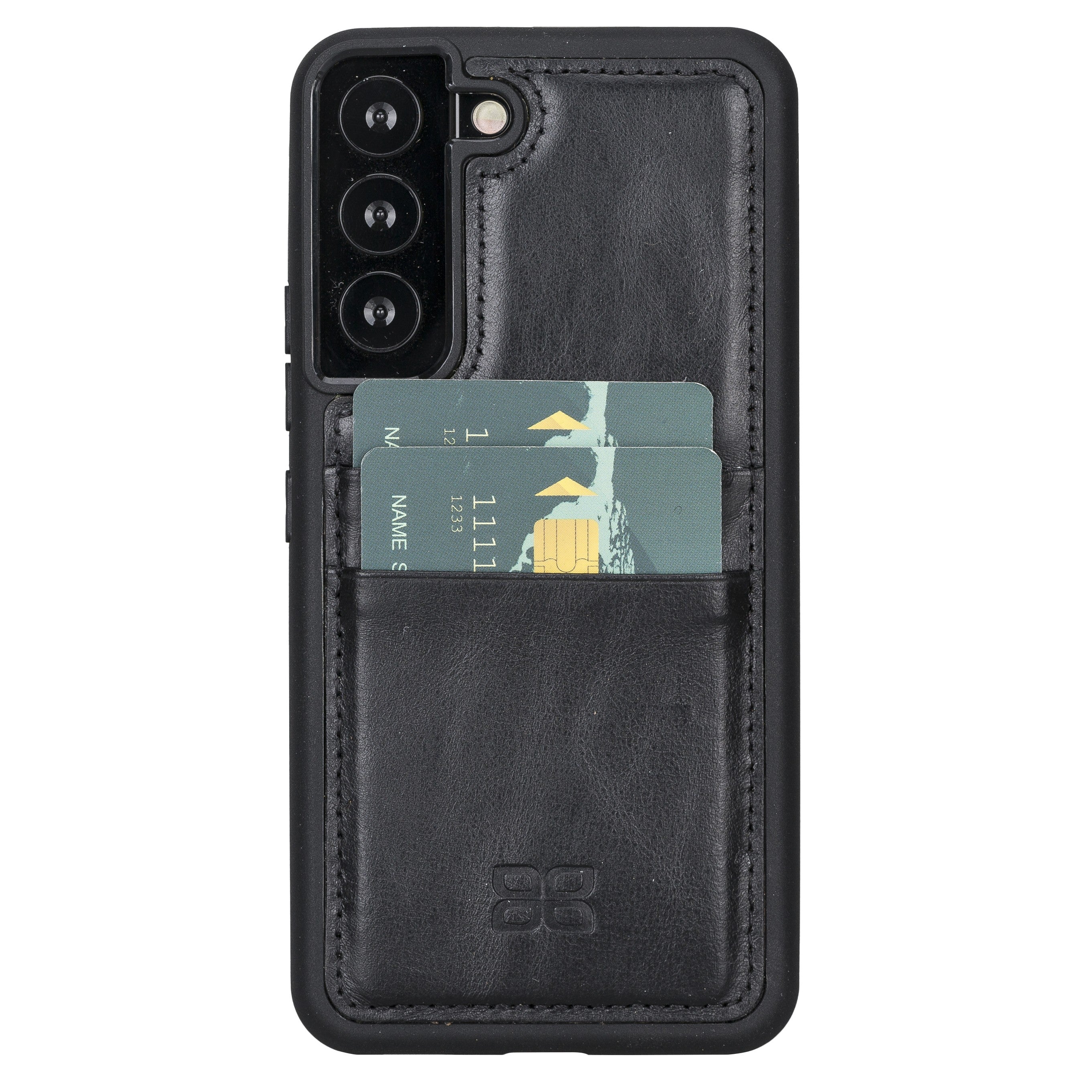 BOULETTA FLEX COVER LEDERHÜLLE MIT KARTENFACH FÜR SAMSUNG GALAXY S23 - Schwarz