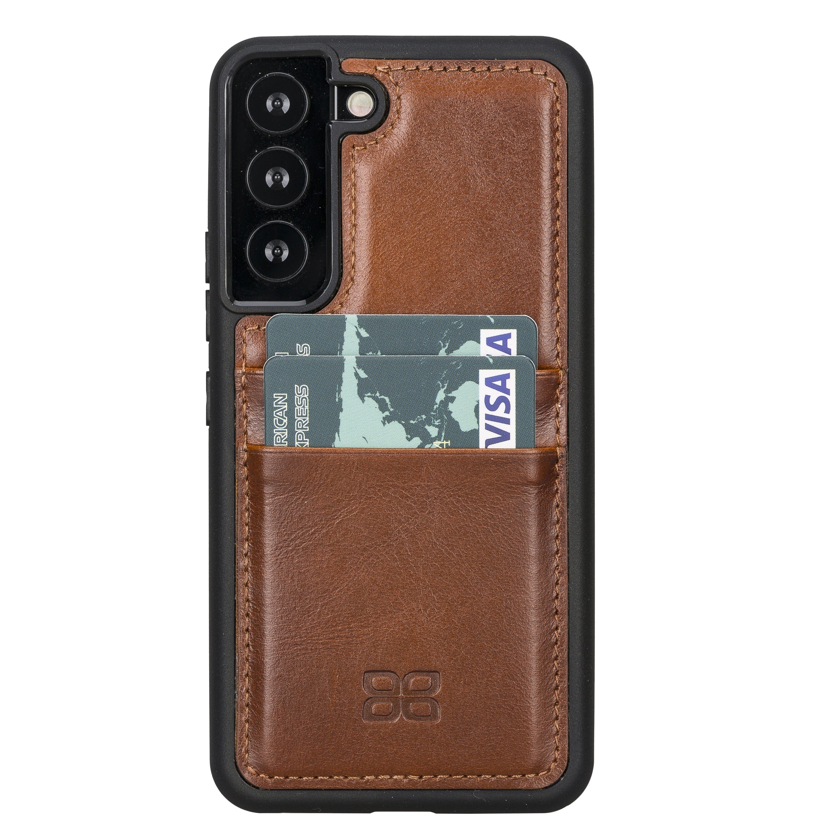 BOULETTA FLEX COVER LEDERHÜLLE MIT KARTENFACH FÜR SAMSUNG GALAXY S23- Tan