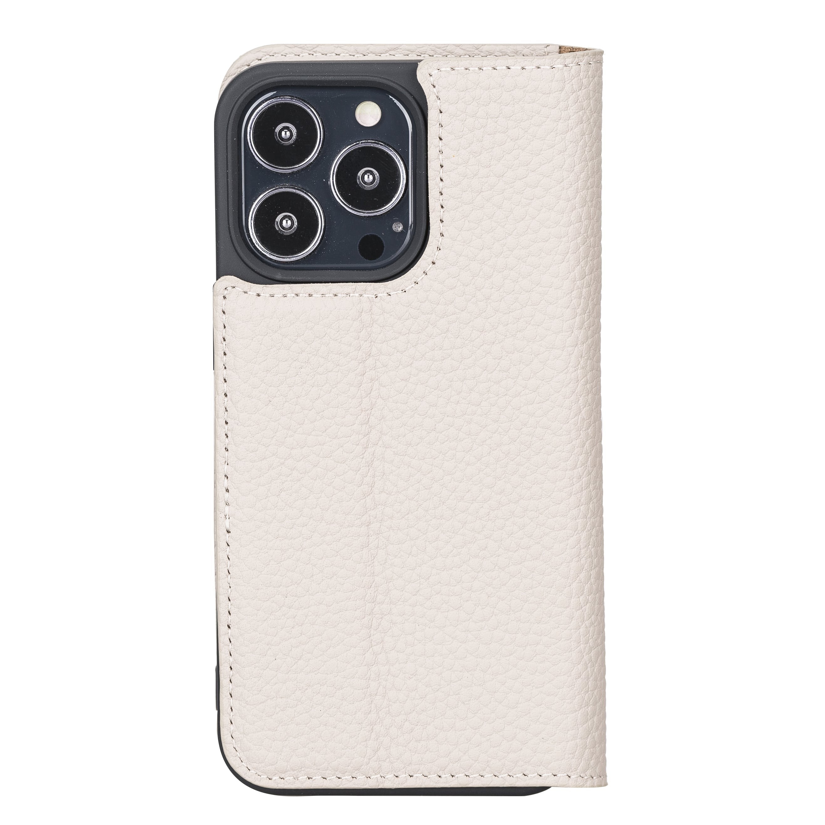 iPhone 13 Pro Max Bouletta Brooks Leder Slim Etui Sand