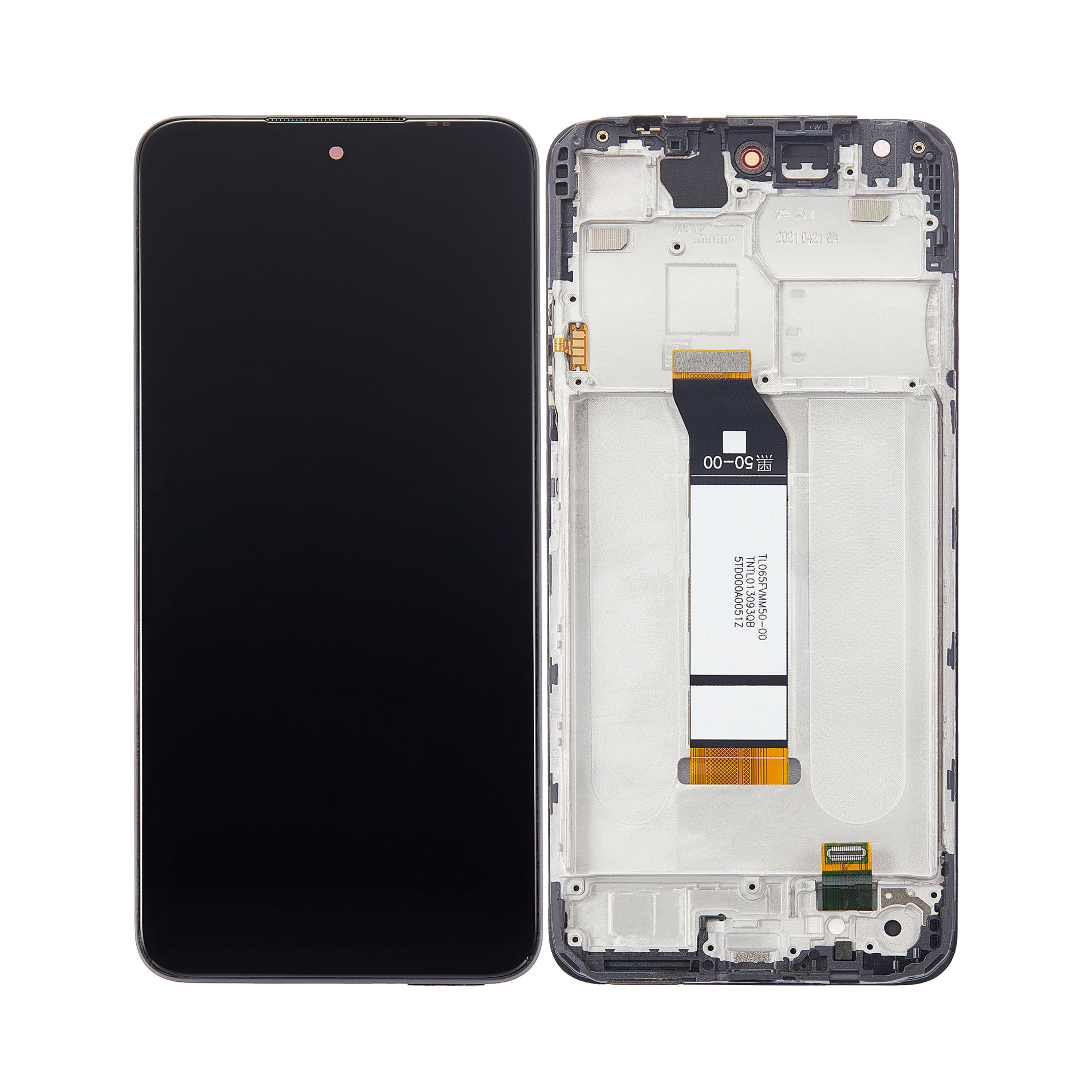 Xiaomi Redmi Note 10 5G, Poco M3 Pro 5G Display und Digitizer mit Rahmen, Graphitgrau (OEM)