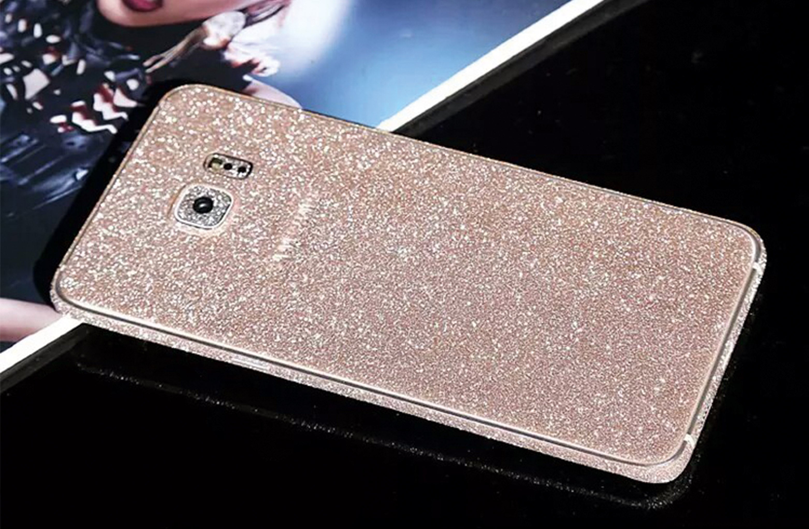 Samsung s6 Champanger Bling Aufkleber Folie Sticker Skin