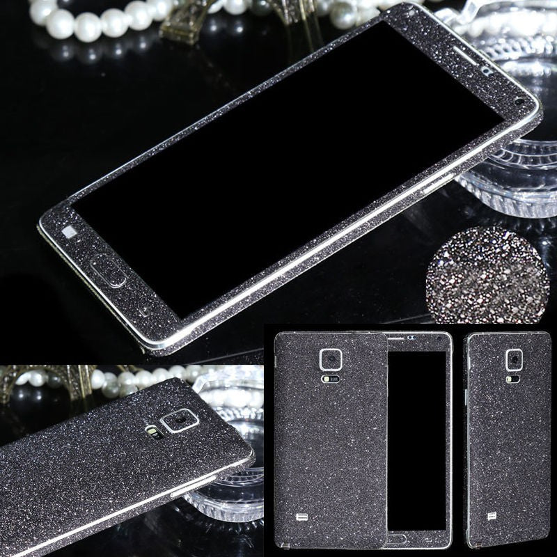Galaxy Note 4 Schwarz Bling Aufkleber Folie Sticker Skin