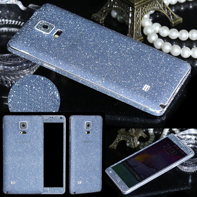 Galaxy Note 4 Blau Bling Aufkleber Folie Sticker
