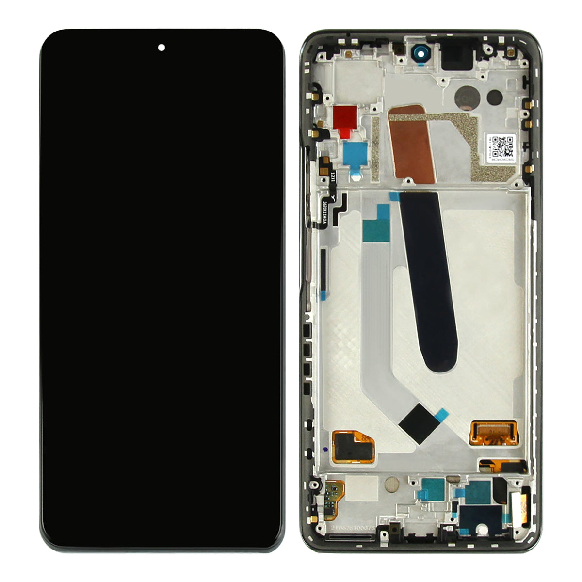 Xiaomi Poco F3 Display und Digitizer mit Rahmen, Nachtschwarz (OEM)