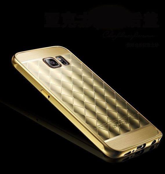 Gold LUXUS Aluminium Spiegel Bumper Galaxy S6 Edge