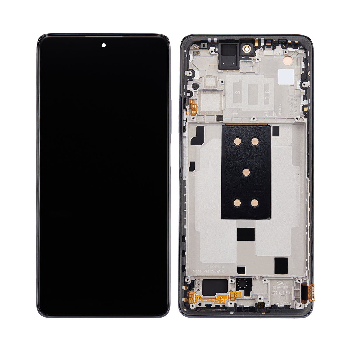 Xiaomi 11T, 11T Pro 5G Display und Digitizer mit Rahmen, Schwarz (OEM)