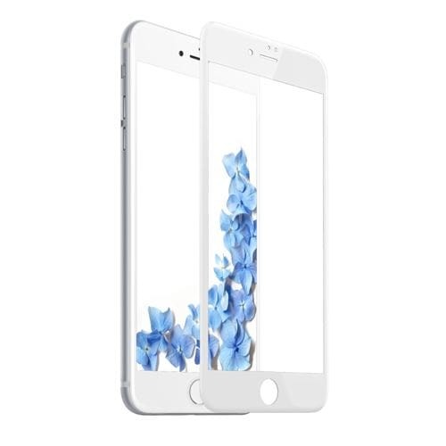 Baseus Fullcover Tempered Glas iPhone 7 Weiss