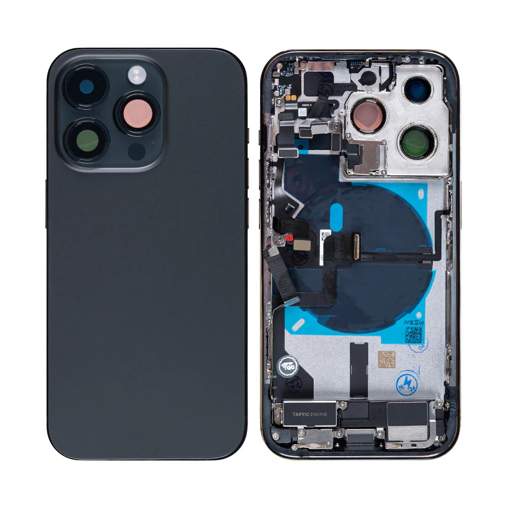 iPhone 14 Pro Komplettes Gehäuse inkl. aller Kleinteile ohne Akku und Rückkamera – Schwarz, Blau, Silber, Gold, Lila