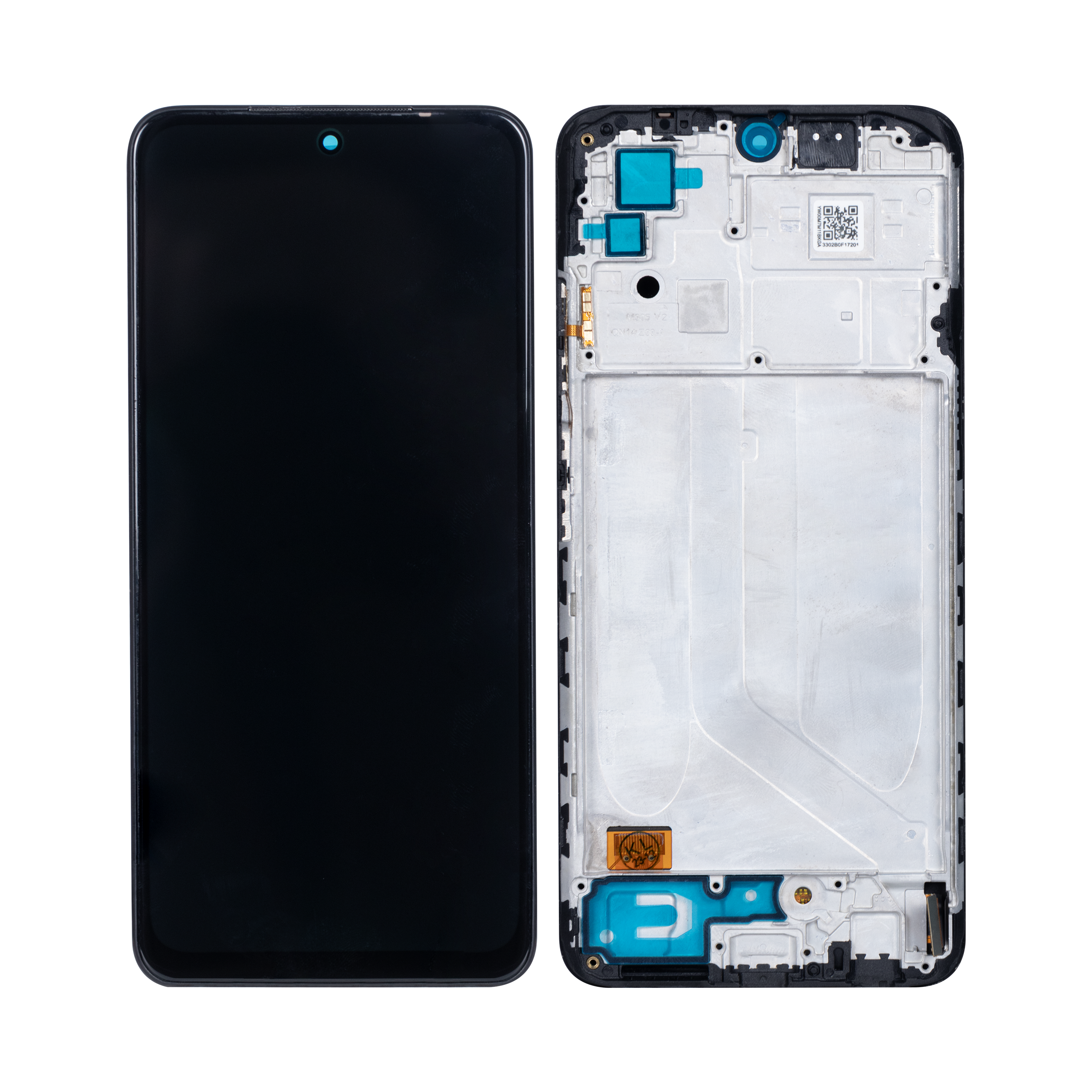 Xiaomi Poco M5s Display und Digitizer mit Rahmen, Grau, OEM