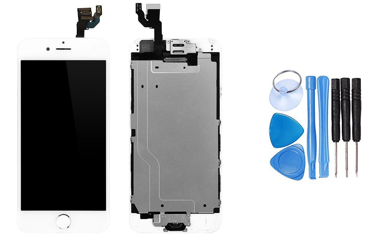 iPhone 6 LCD Vormontiert Display Weiss Kopie