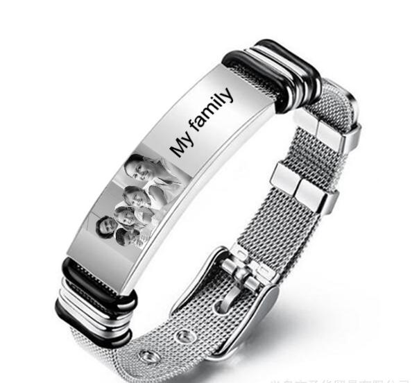 Royal Kinge Armband Silber Auf Wunscht Gravur + Foto Schneller Versand Herrenschmuk +Damenschmuck Geschenkidee Weihnachten Geschenkide