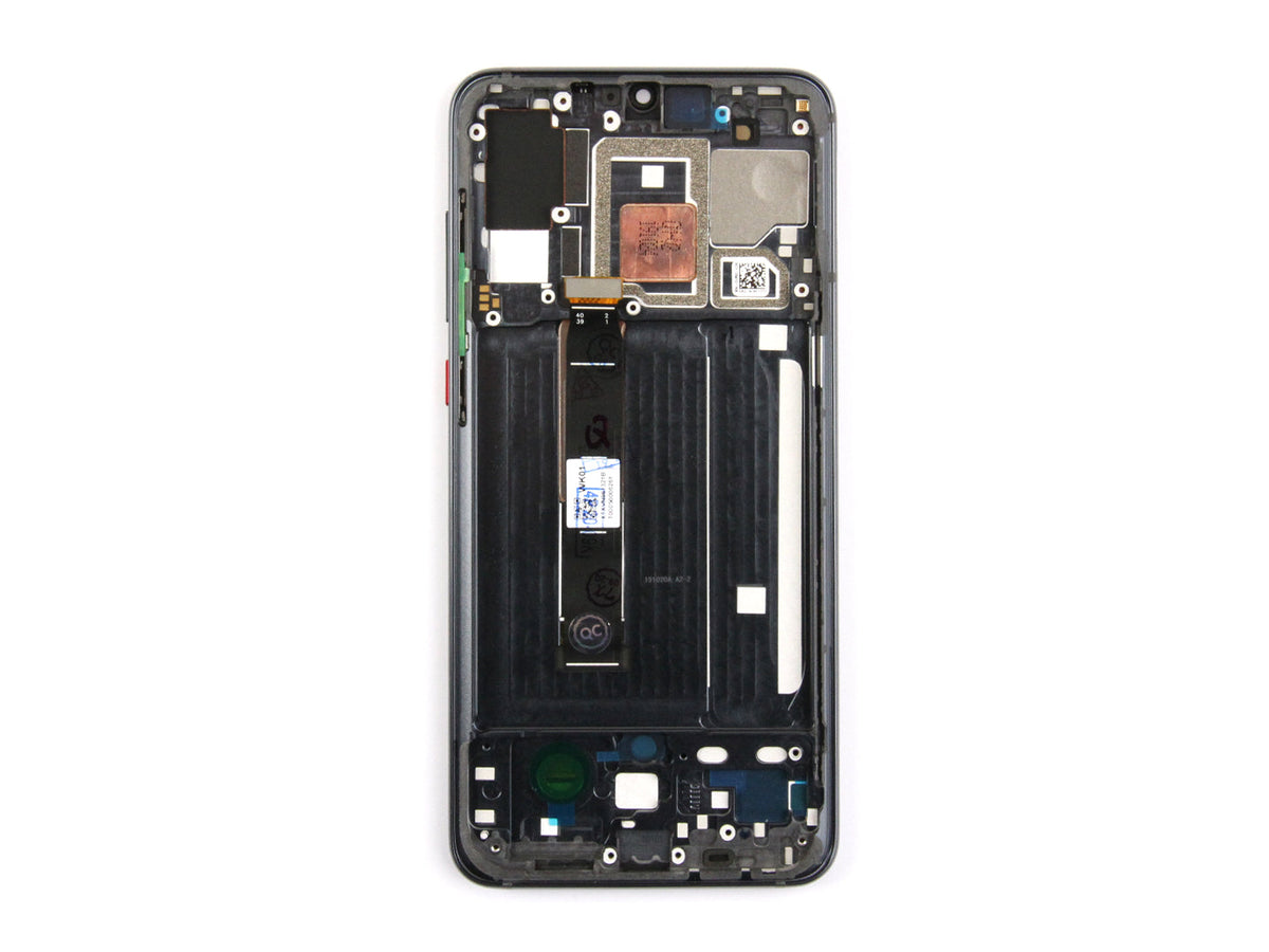 Xiaomi Mi 9 Pro Display und Digitizer mit Rahmen, schwarzes Servicepaket