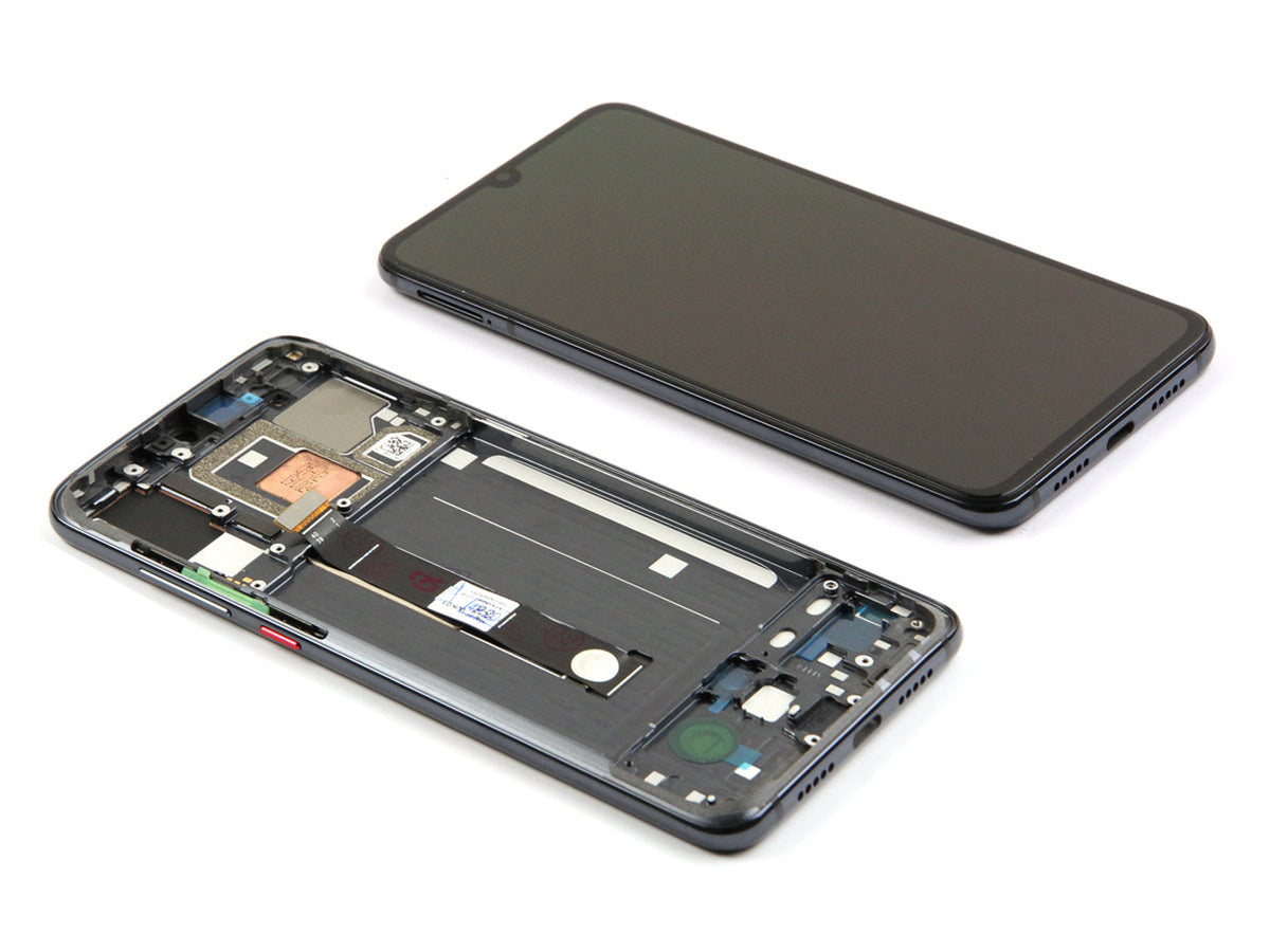 Xiaomi Mi 9 Pro Display und Digitizer mit Rahmen, schwarzes Servicepaket