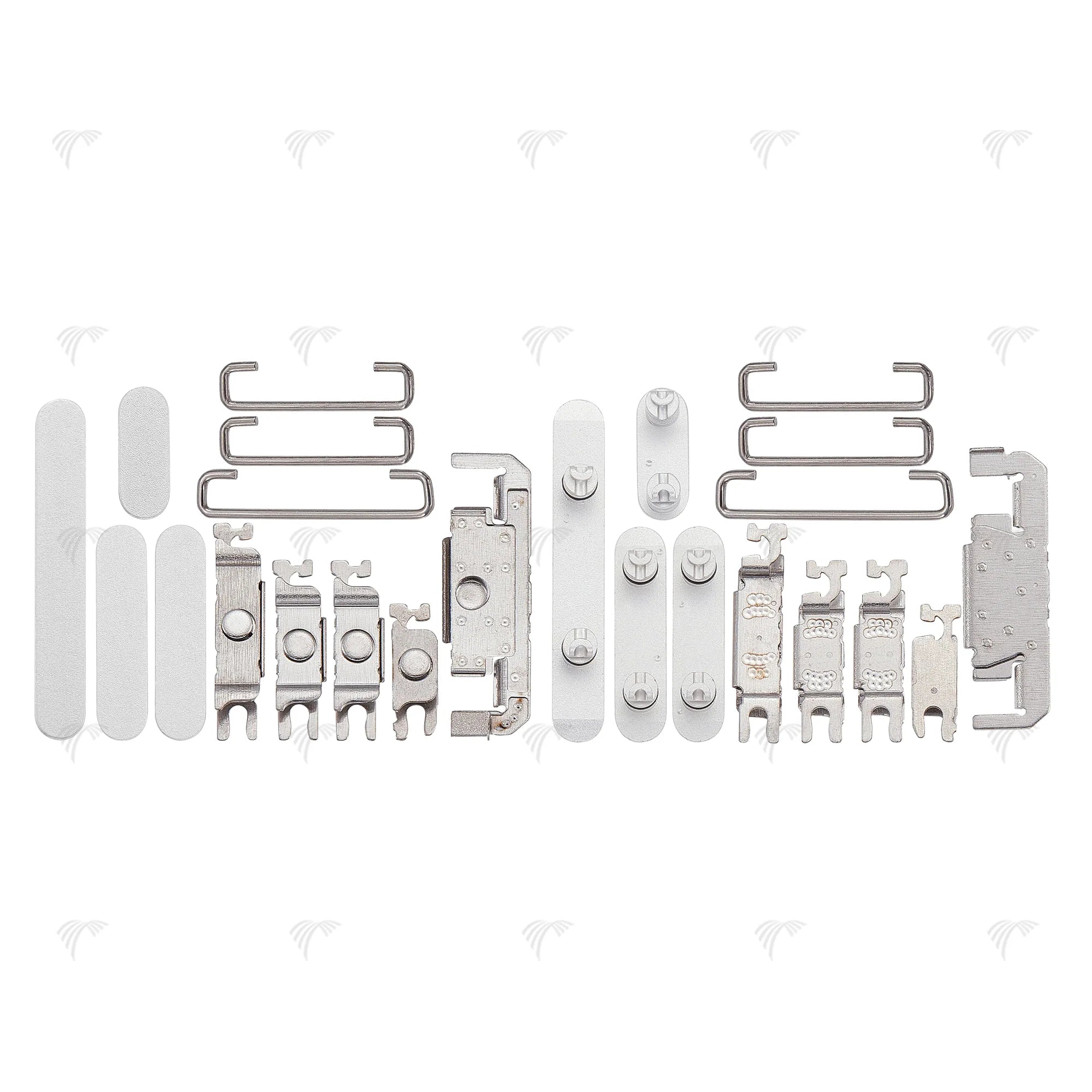 Für iPhone 16 Pro, 16 Pro Max Seitentasten-Set (4 Stück)Weiss, Schwarz, Rosa, Grün