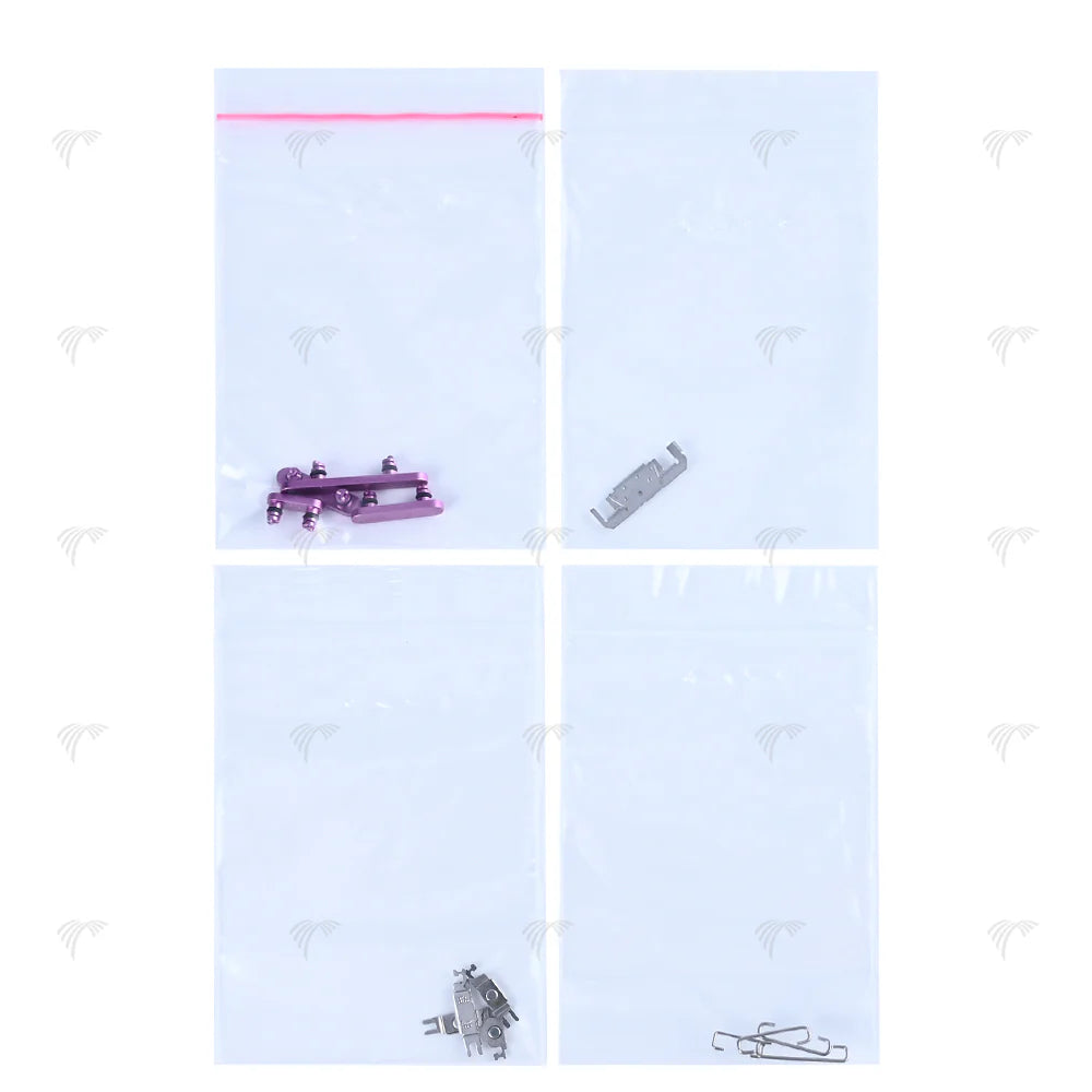 Für iPhone 16, 16 Plus Seitentasten-Set (4 Stück) Ultramarinblau, Schwarz, Grün, Weiss, Rosa