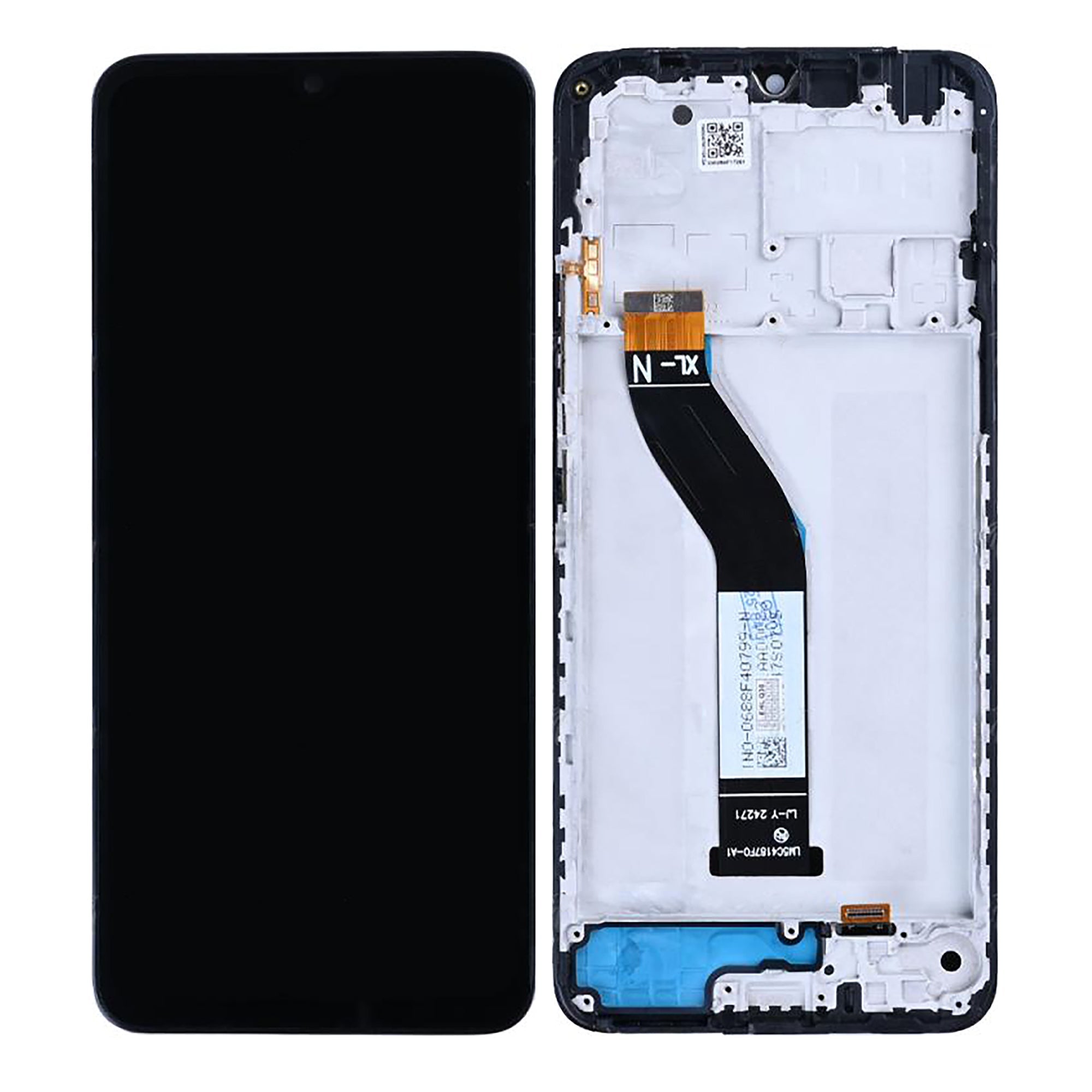 Xiaomi Redmi 14C 4G, Poco C75 4G Display und Digitizer mit Rahmen, Mitternachtsschwarz (OEM)