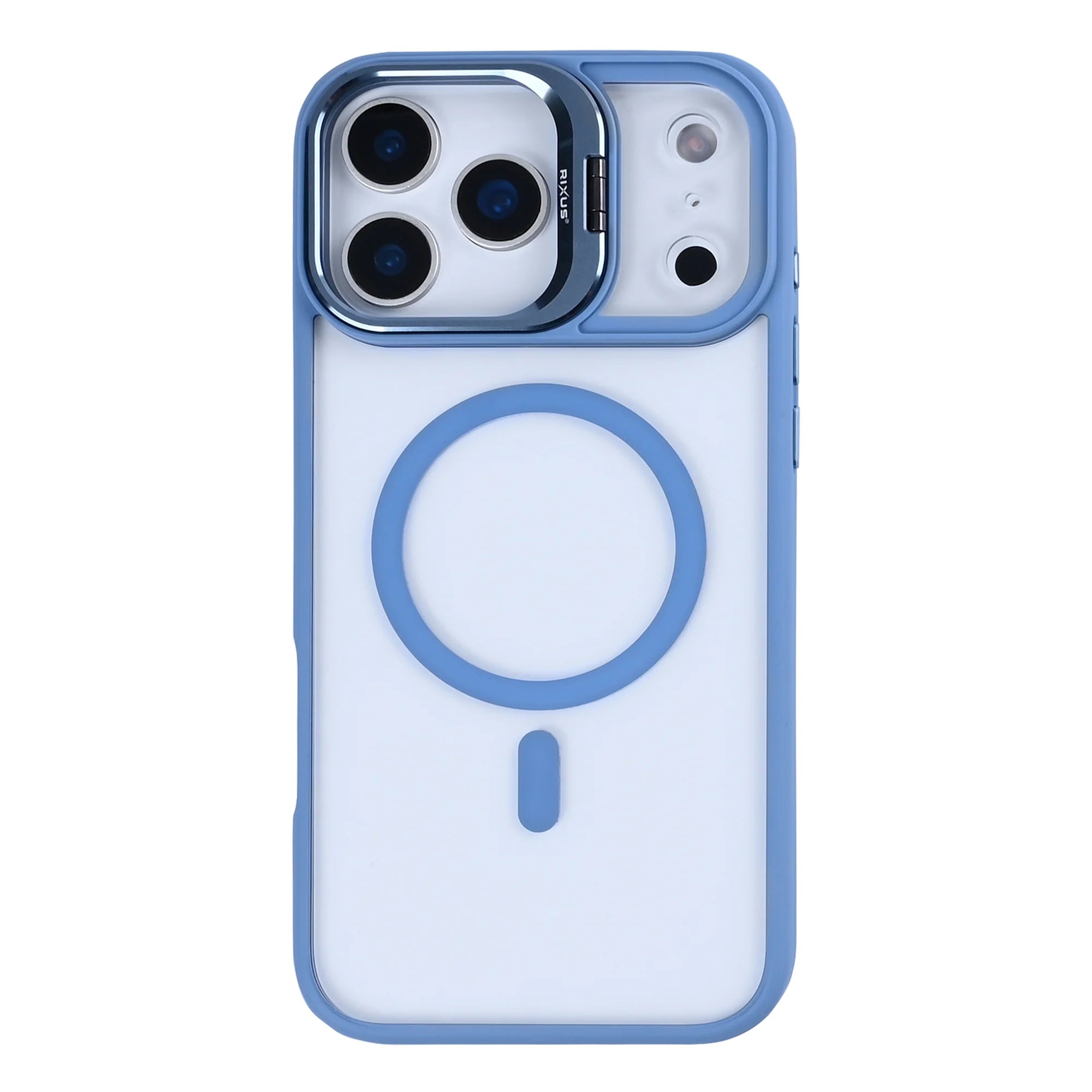 Rixus iPhone 17 Pro Max Case – MagSafe mit Kamera Glas Schutz Light Blue