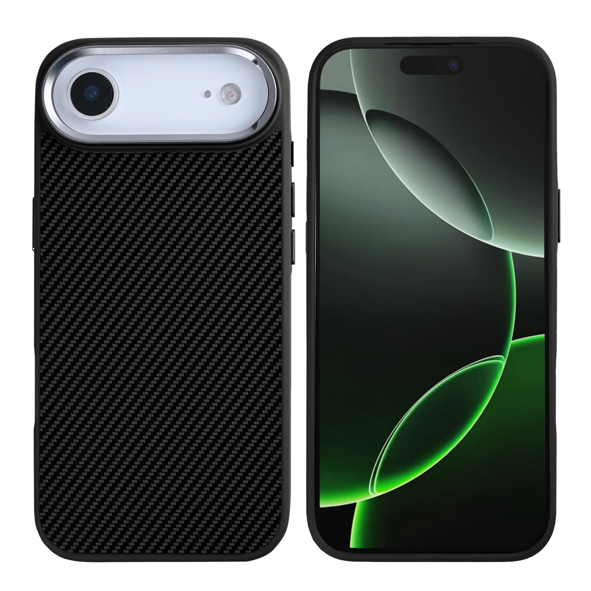 Rixus Mag Carbon MagSafe Schutzhülle für Apple iPhone 17 Air – Titanium Schwarz